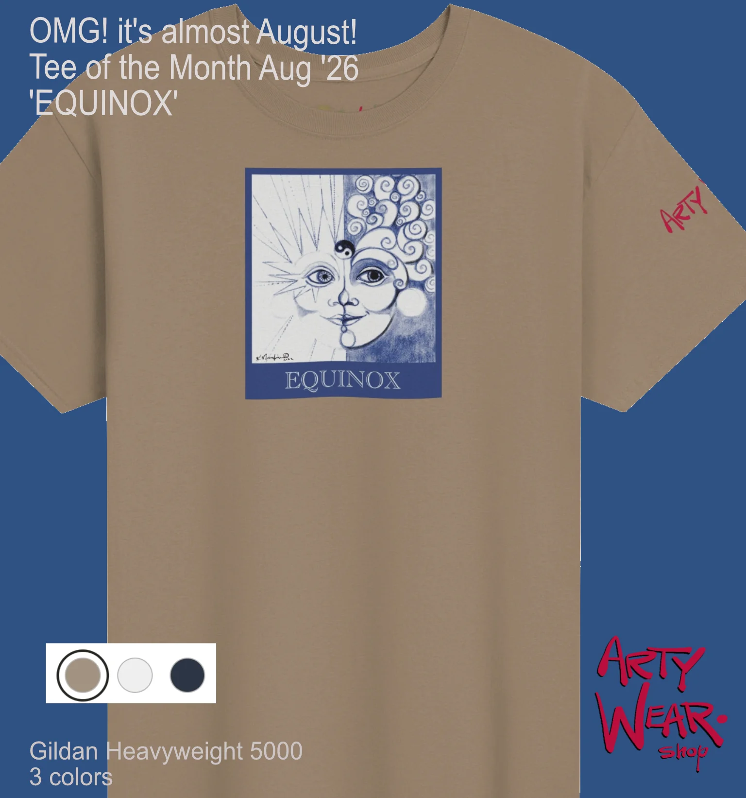 ArtyWear Tee of the Month - Aug '26 'Equinox' product image (14)