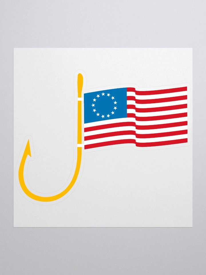 Hooked On Freedom Sticker product image (1)