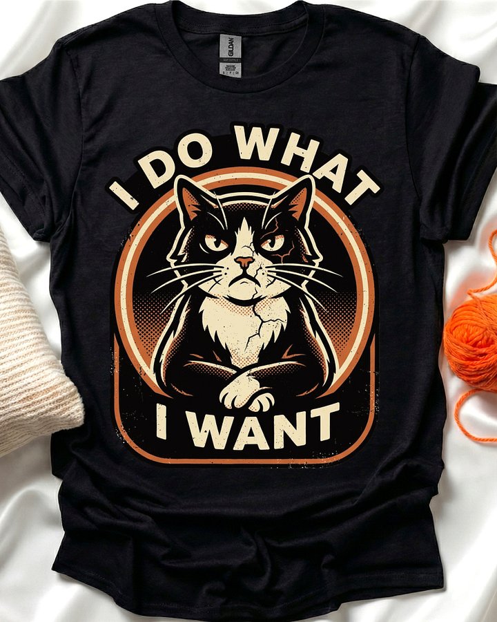 I Do What I Want Cat T-Shirt product image (1)