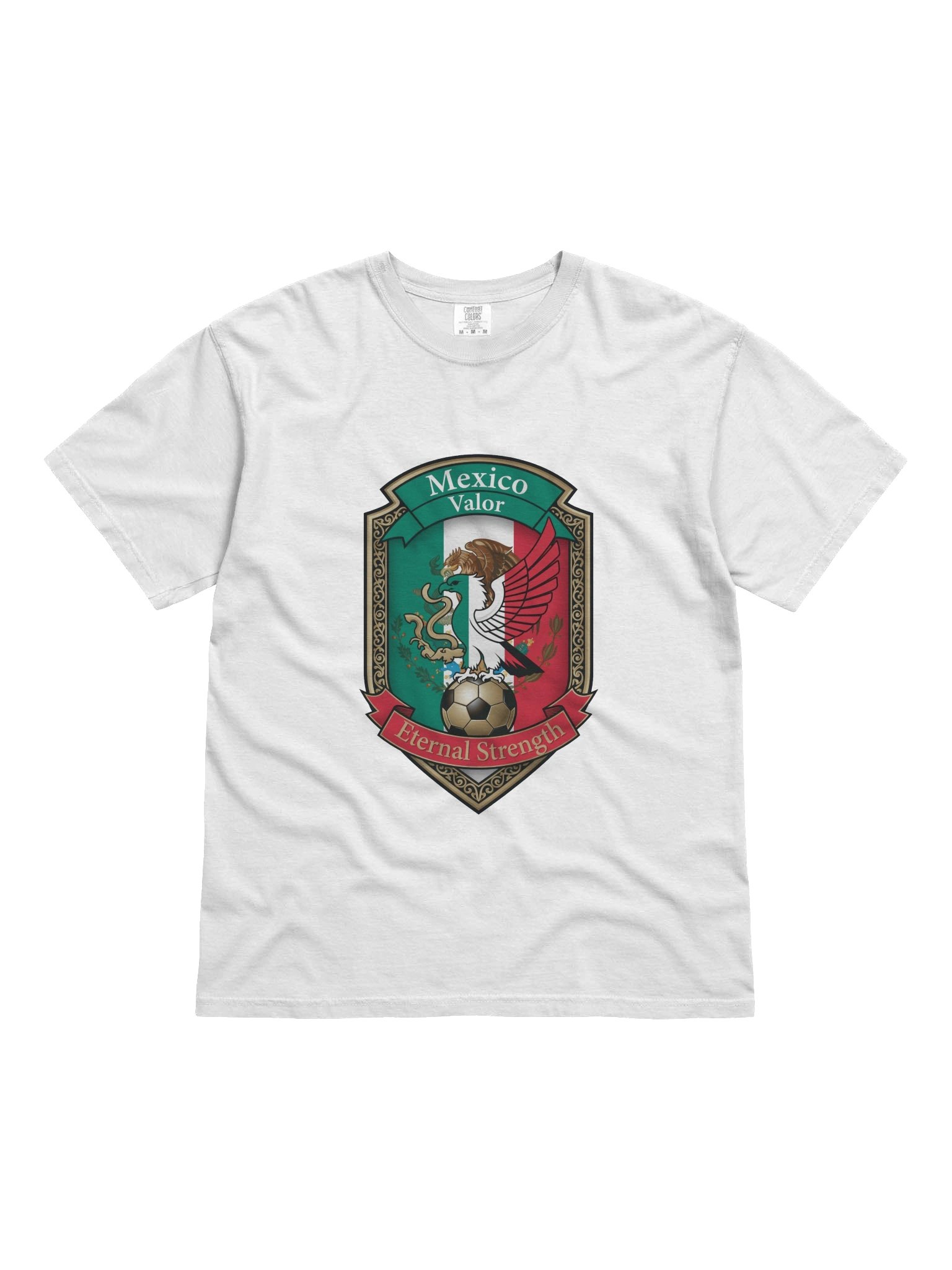 Mexico Eagle Resilience Tee, Mexican Flag Strength Crest Gift product image (1)