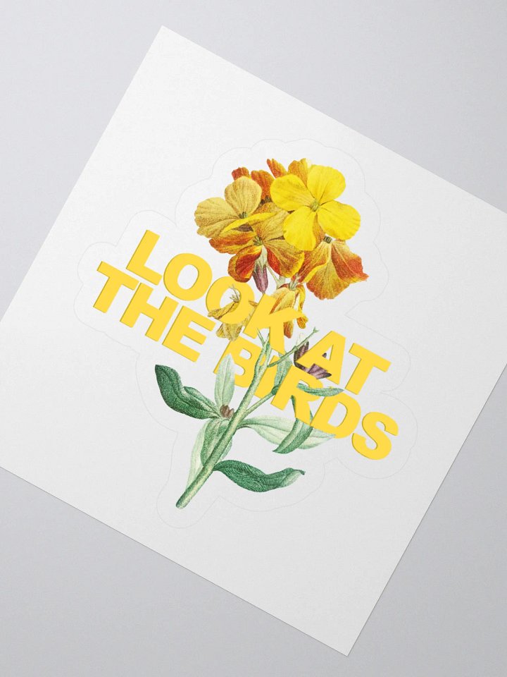 Look at the Birds Kiss Cut Sticker product image (2)