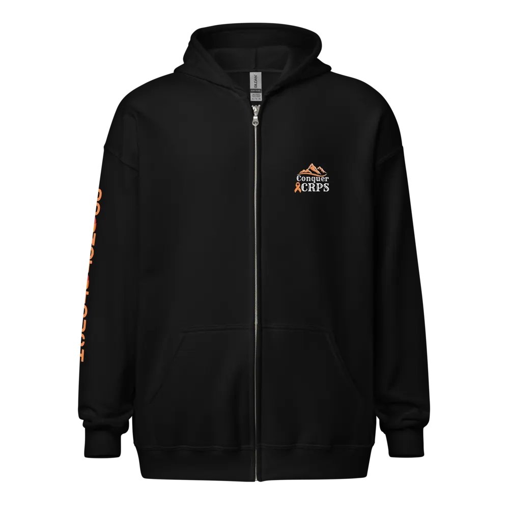 Do Not Touch RIGHT Arm Classic Conquer CRPS Zip Hoodie product image (3)