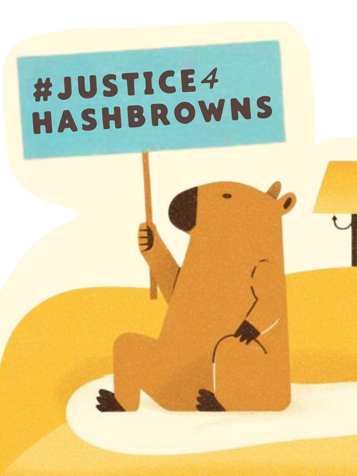 #justice4hashbrowns magnet product image (2)