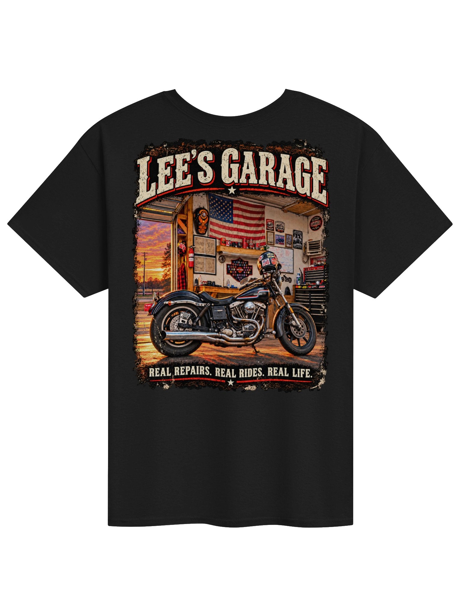 Lee's Garage Shovelhead Tee product image (1)