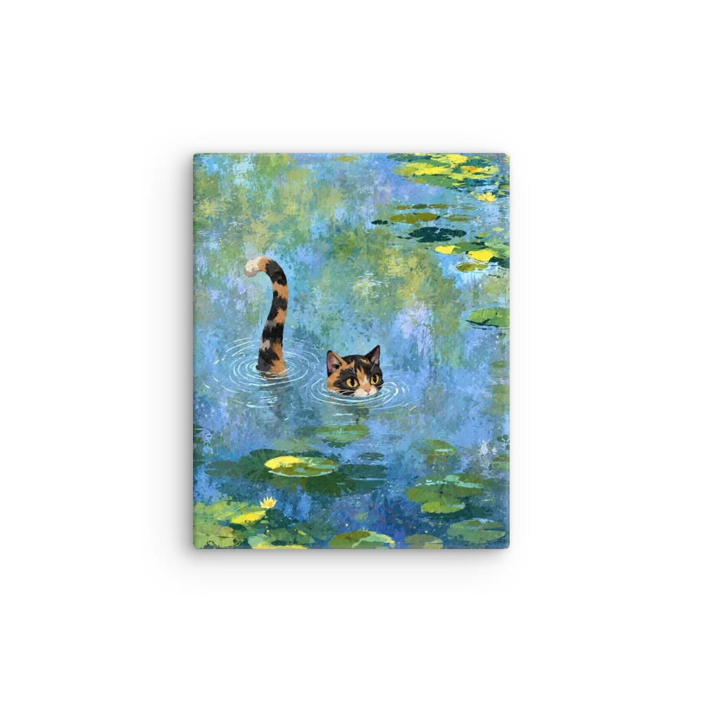 Whiskered Lily Pad Drift Canvas Print product image (12)