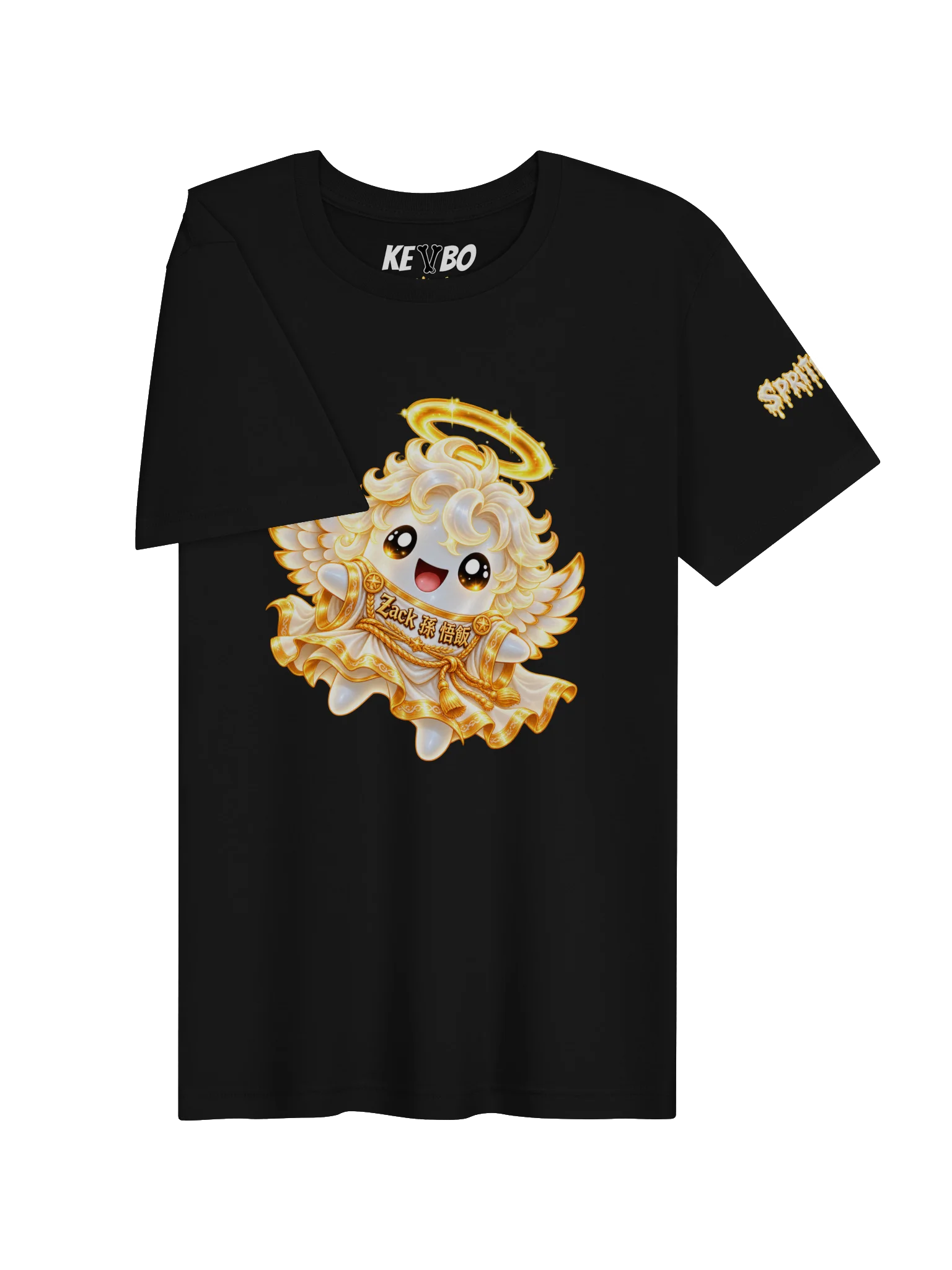 SPRITEFEST "Angel Sprite" ADULT Black T-Shirt product image (3)