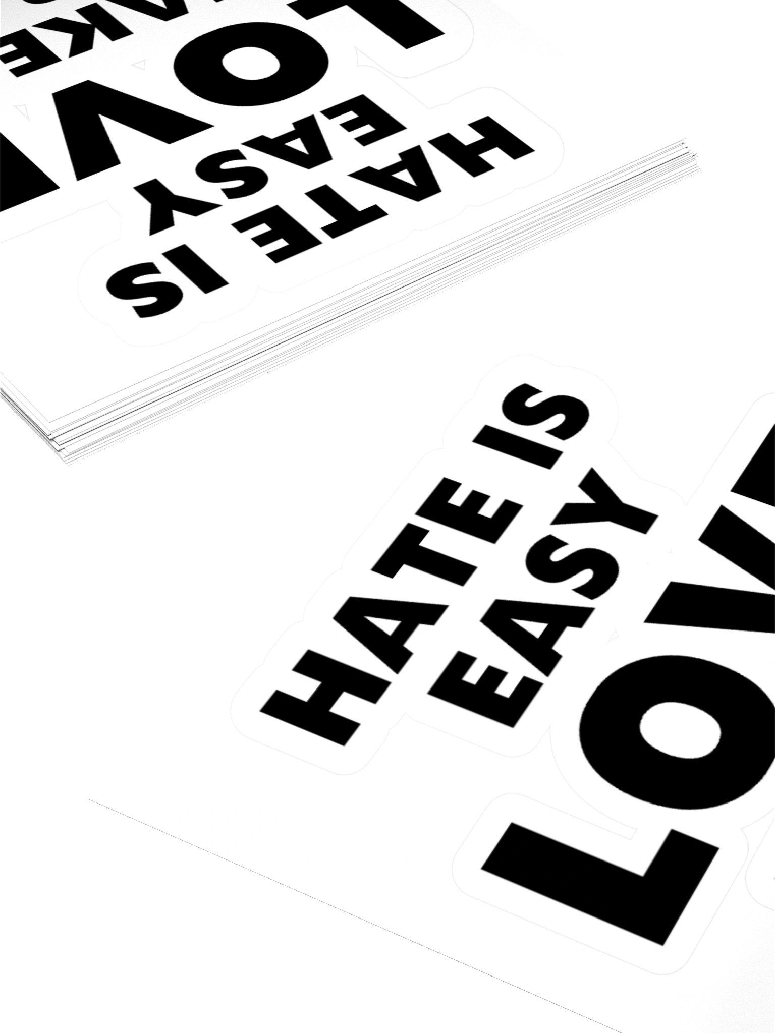 Hate Love Courage Sticker product image (12)