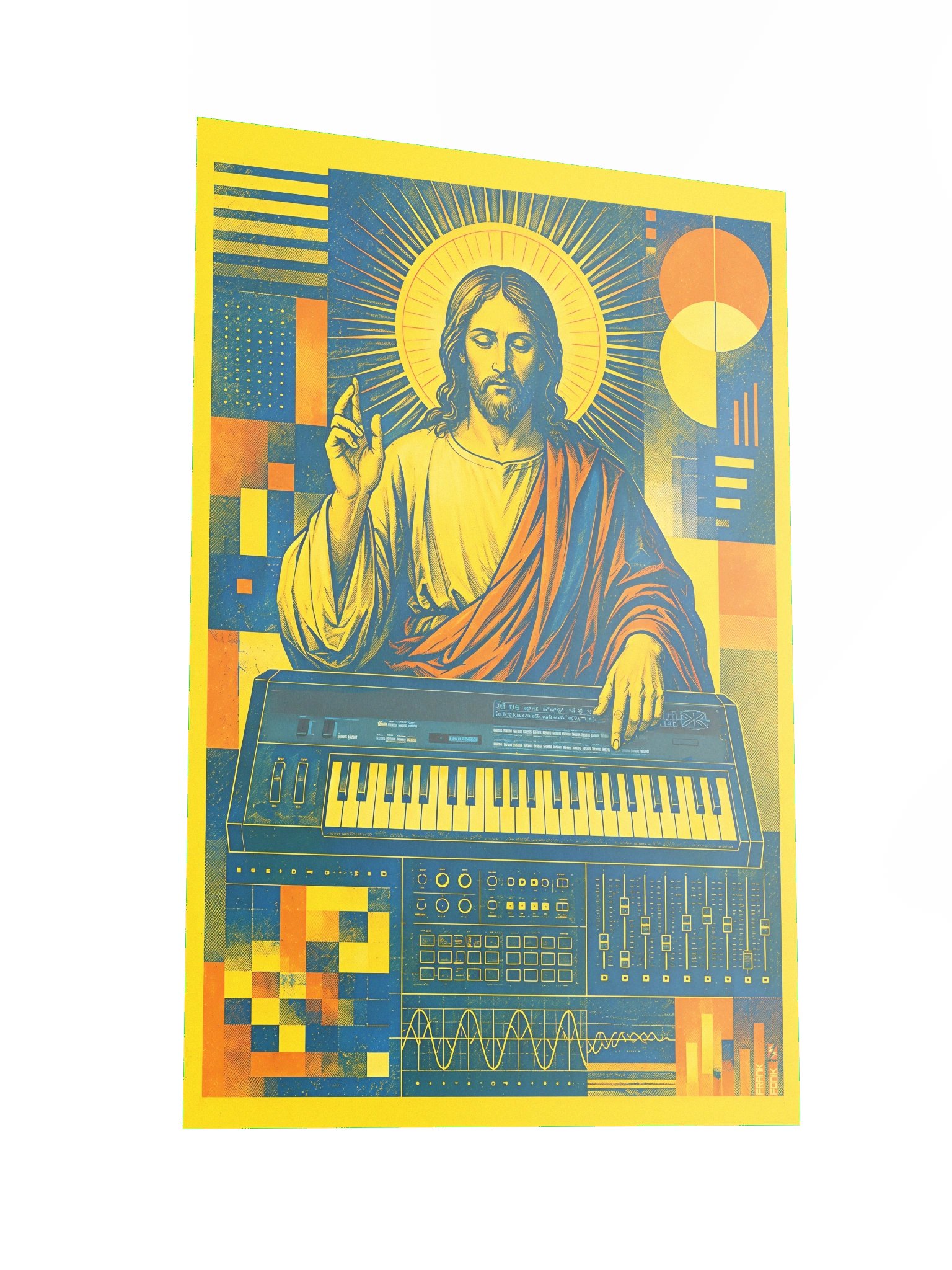SYNTHESUS CHRIST, by Frank Fonik (D-X-7 TRIBUTE) Matte Paper Poster product image (2)