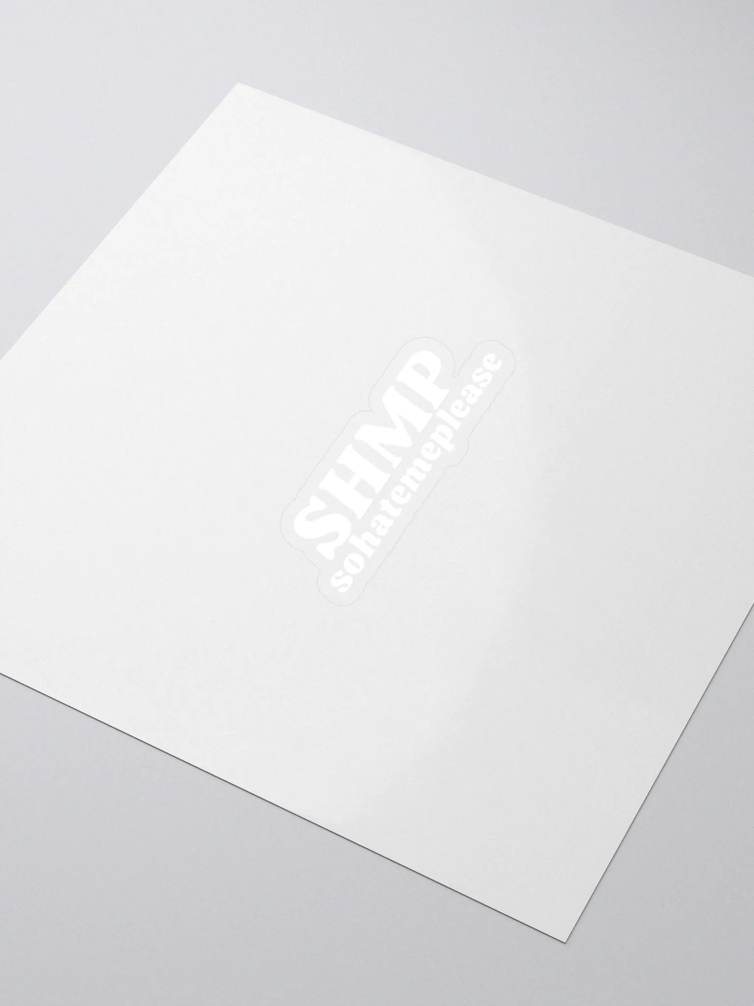 SHMP Sticker (white) product image (5)