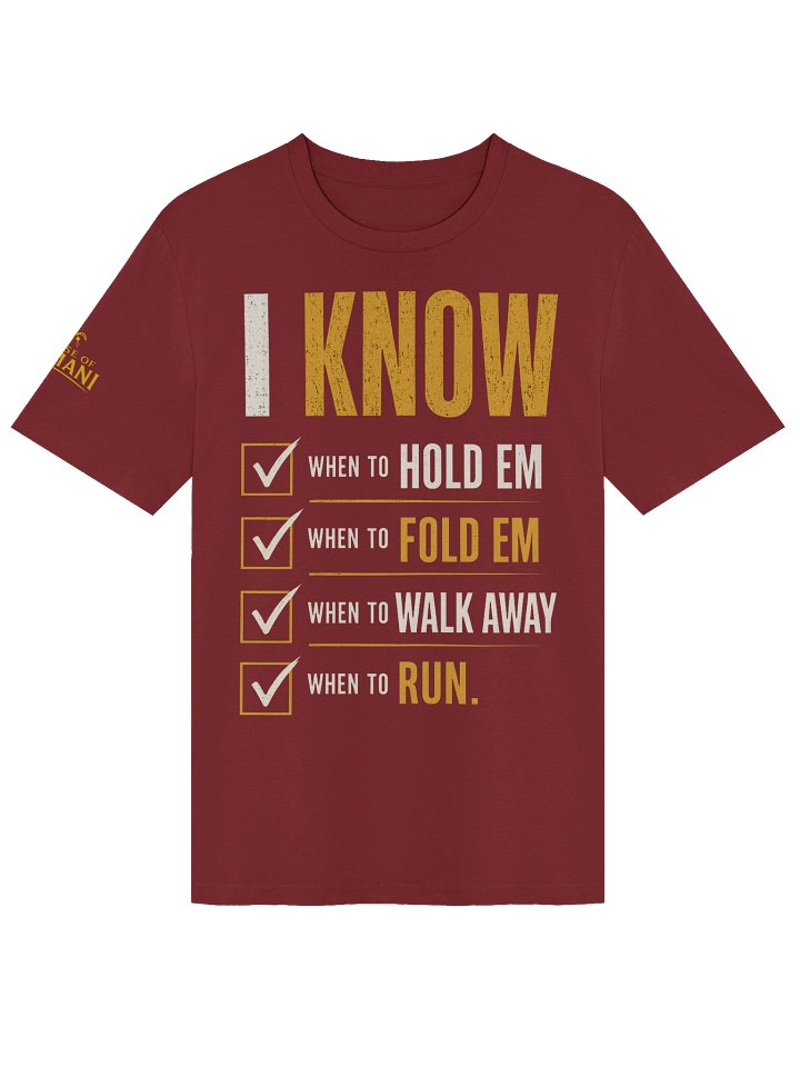 Know when to hold em Tee product image (9)