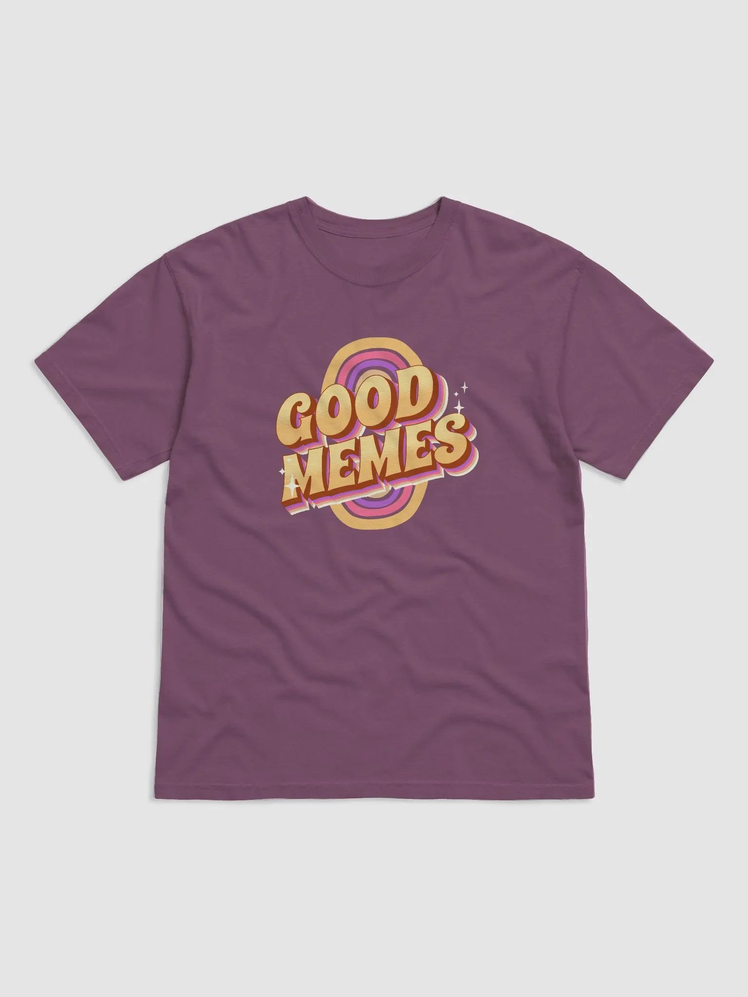 Good Memes Retro Rainbow Graphic T-Shirt product image (1)
