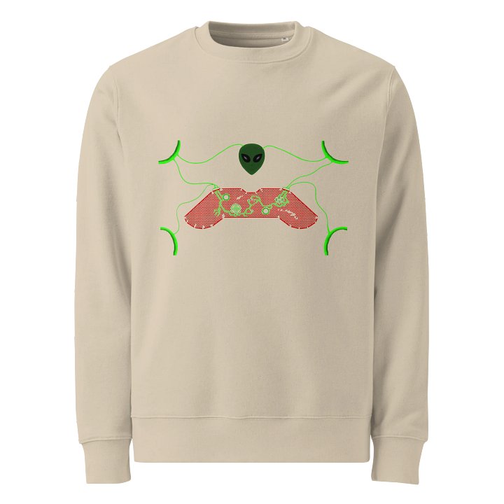 Galactic Gamer Organic Sweatshirt product image (1)