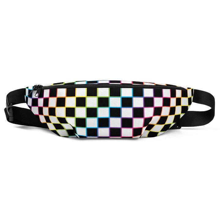 Rainbow Checkered Fanny Pack product image (1)