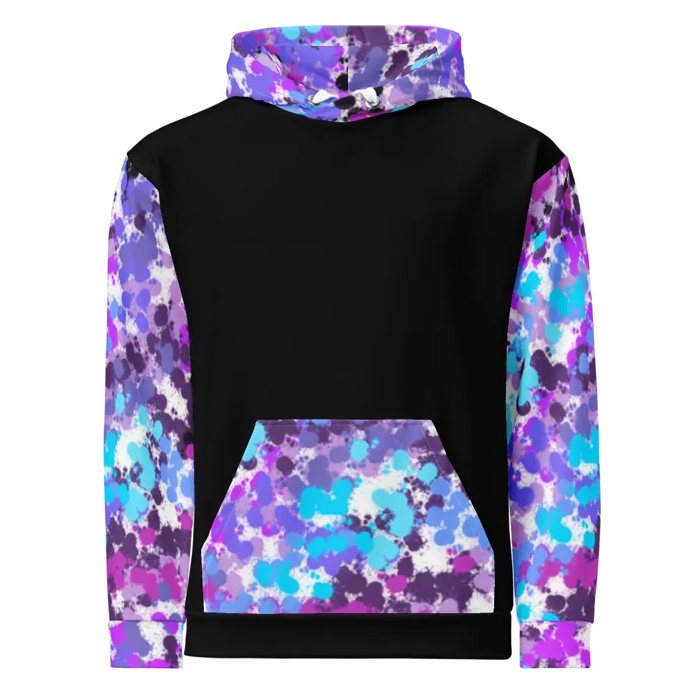 Purple And Black Splotch Hoodie product image (2)