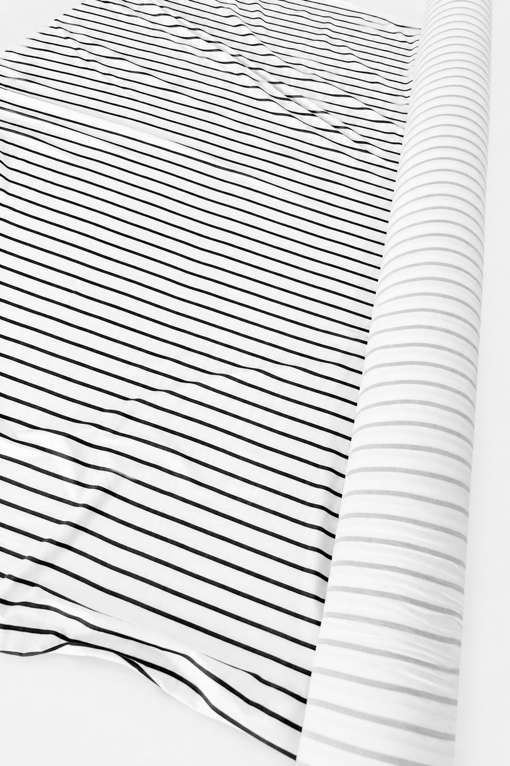 Black and White Stripes DBP Fabric product image (3)