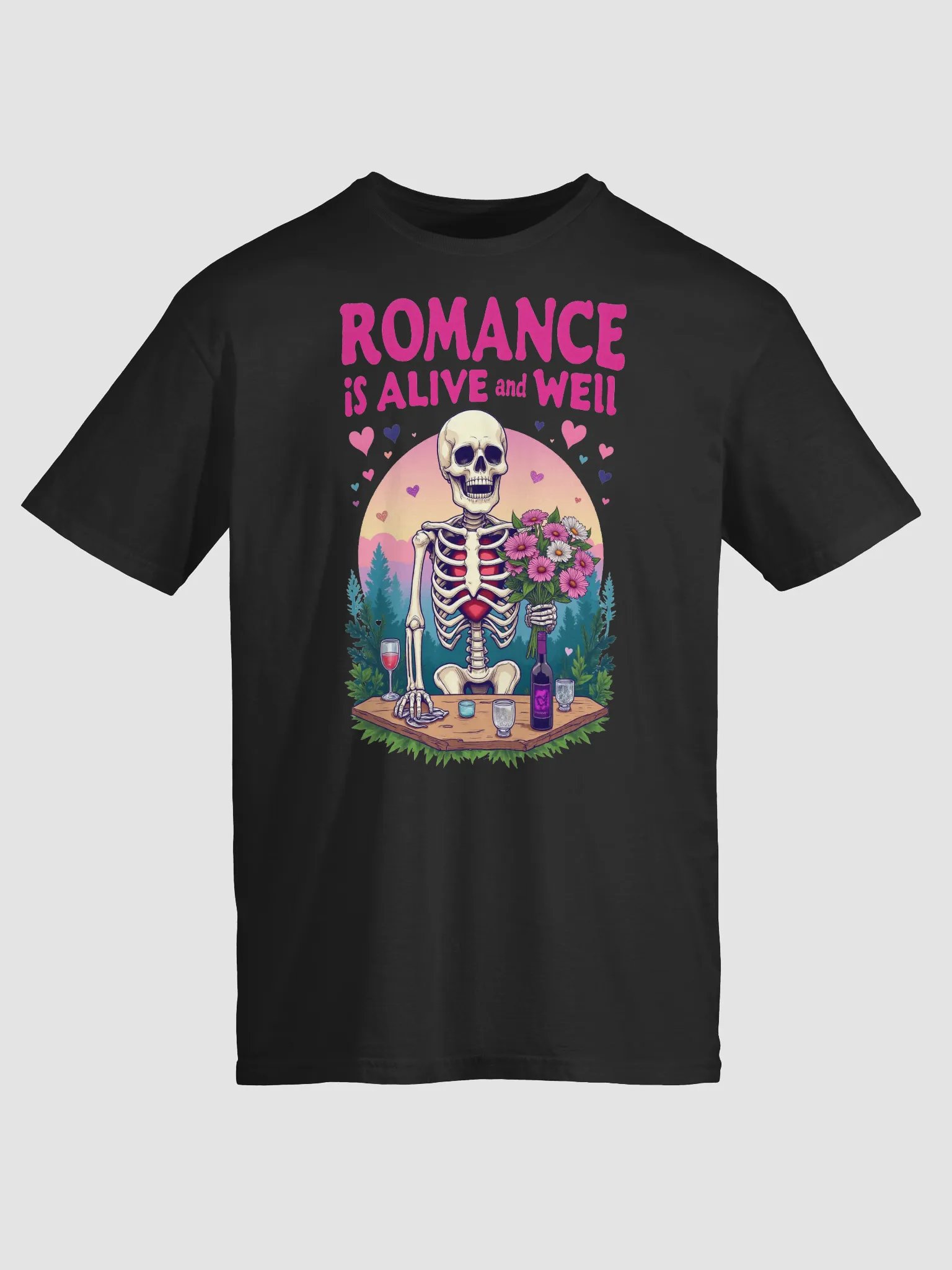 Romantic Skeleton Bouquet T-Shirt product image (6)