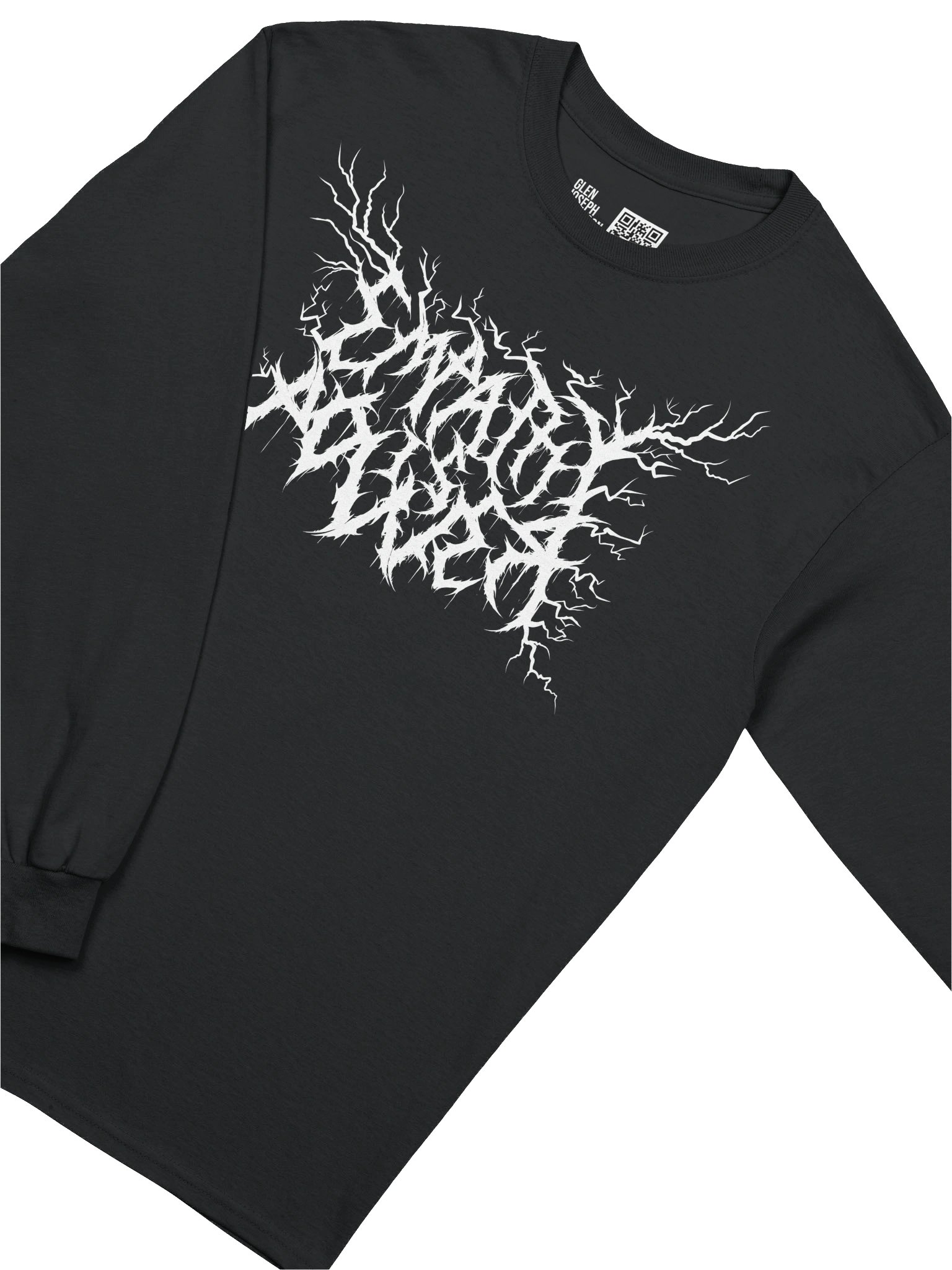 *NEW!* DEATH METAL Empathy is Power Long Sleeve (WHITE) product image (3)