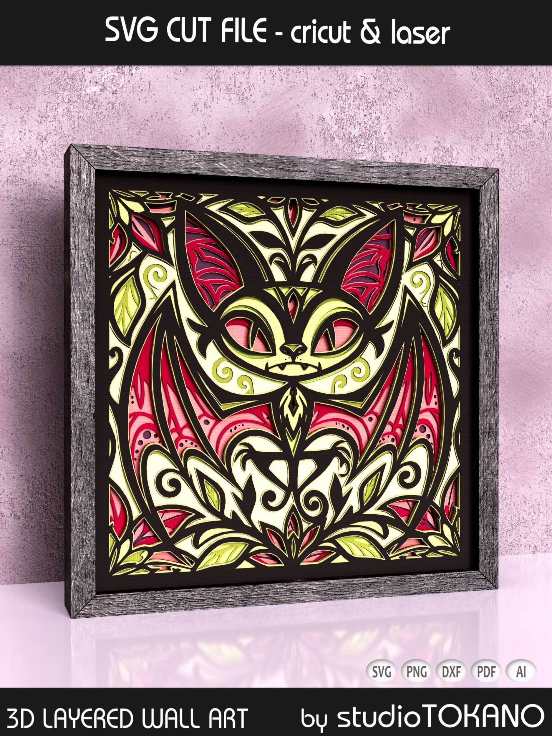 Quirky Bat Shadow Box product image (4)