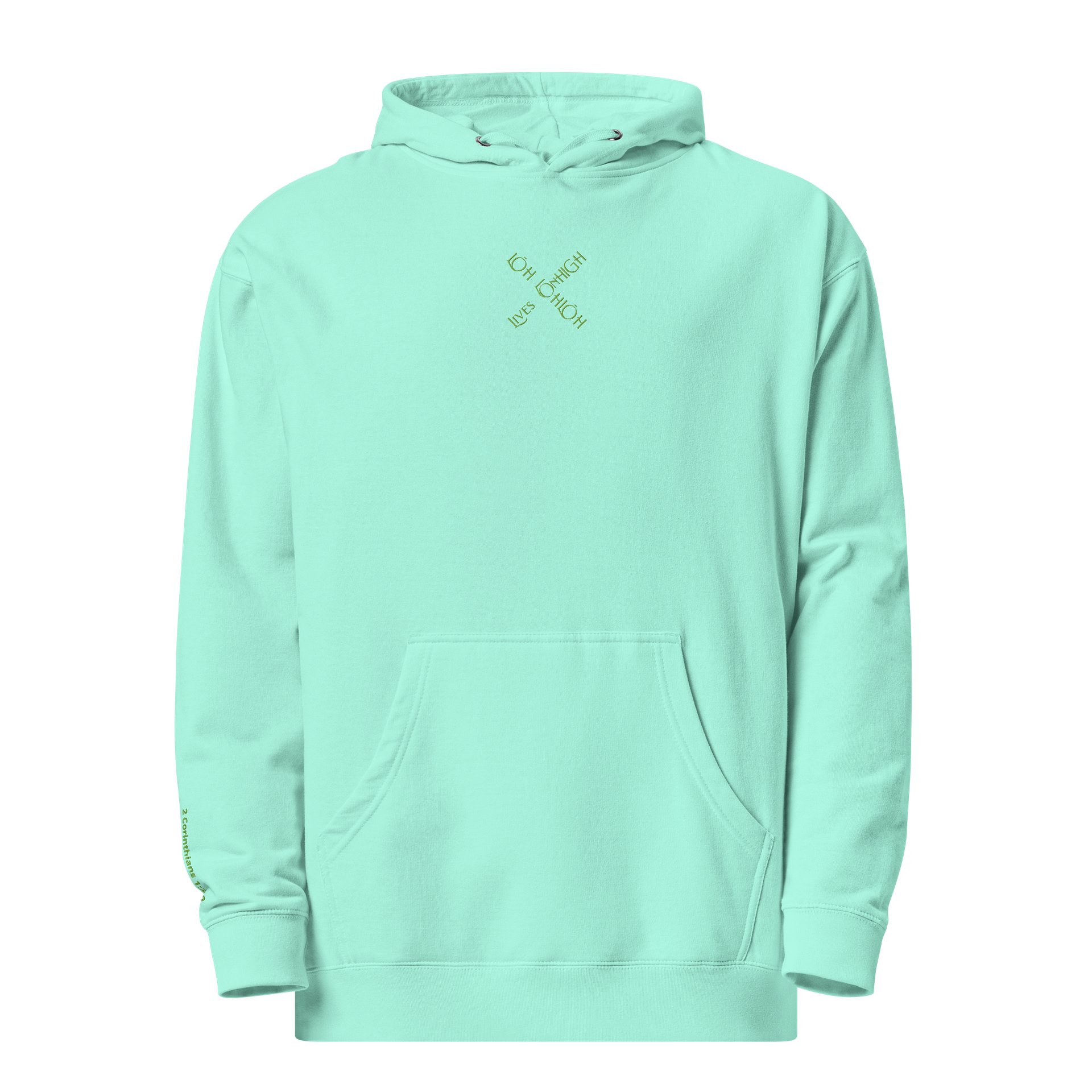 The Lives On HIGH | YTG STEALTH | UNISEX Hoodie | Mint green product image (7)