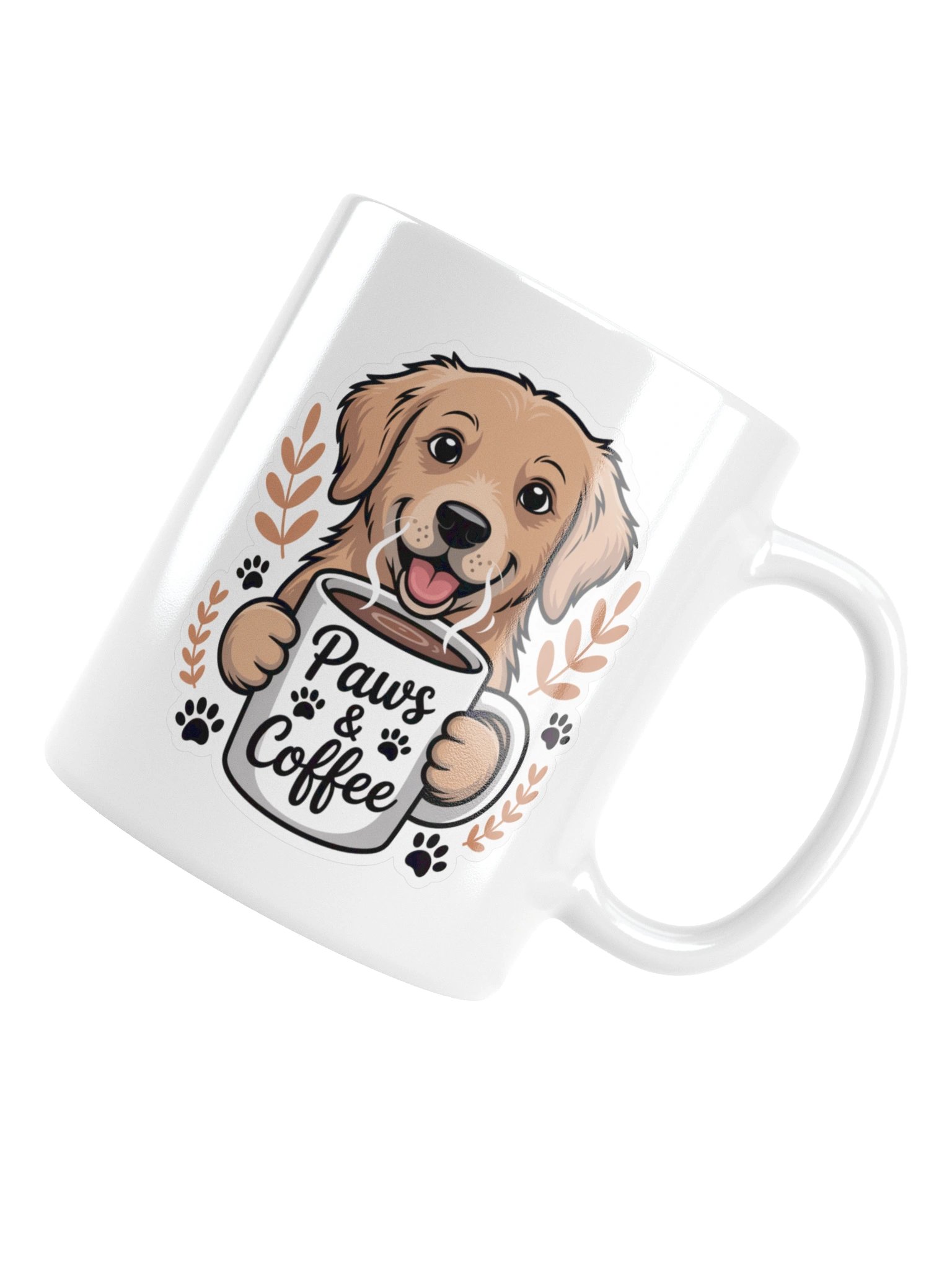 Paws & Coffee Dog Lover Mug – Adorable Morning Design product image (18)