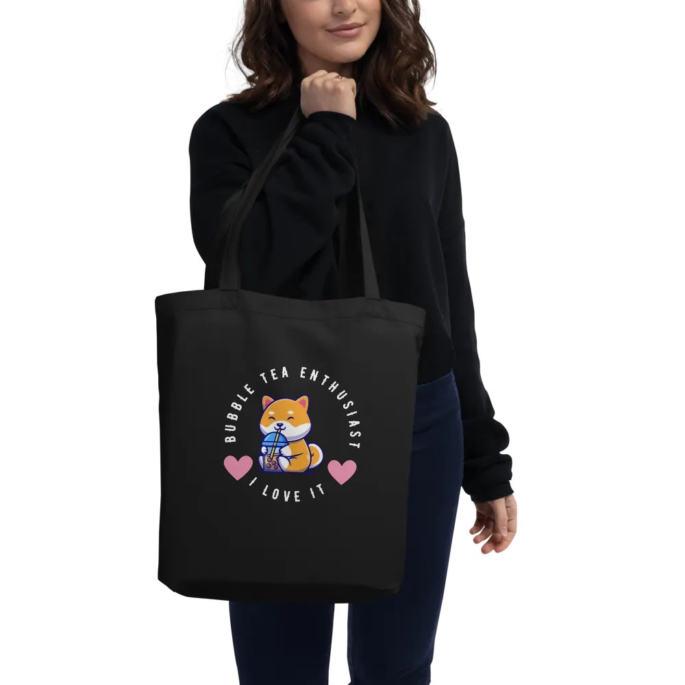 Bubble Tea Enthusiast Eco-Friendly Tote Bag product image (2)
