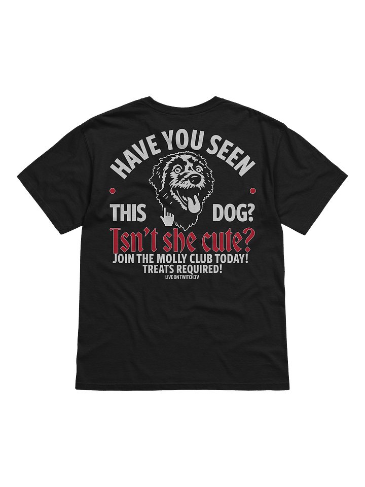 HAVE YOU SEEN THIS DOG? - T-SHIRT (BLACK & RED) product image (2)
