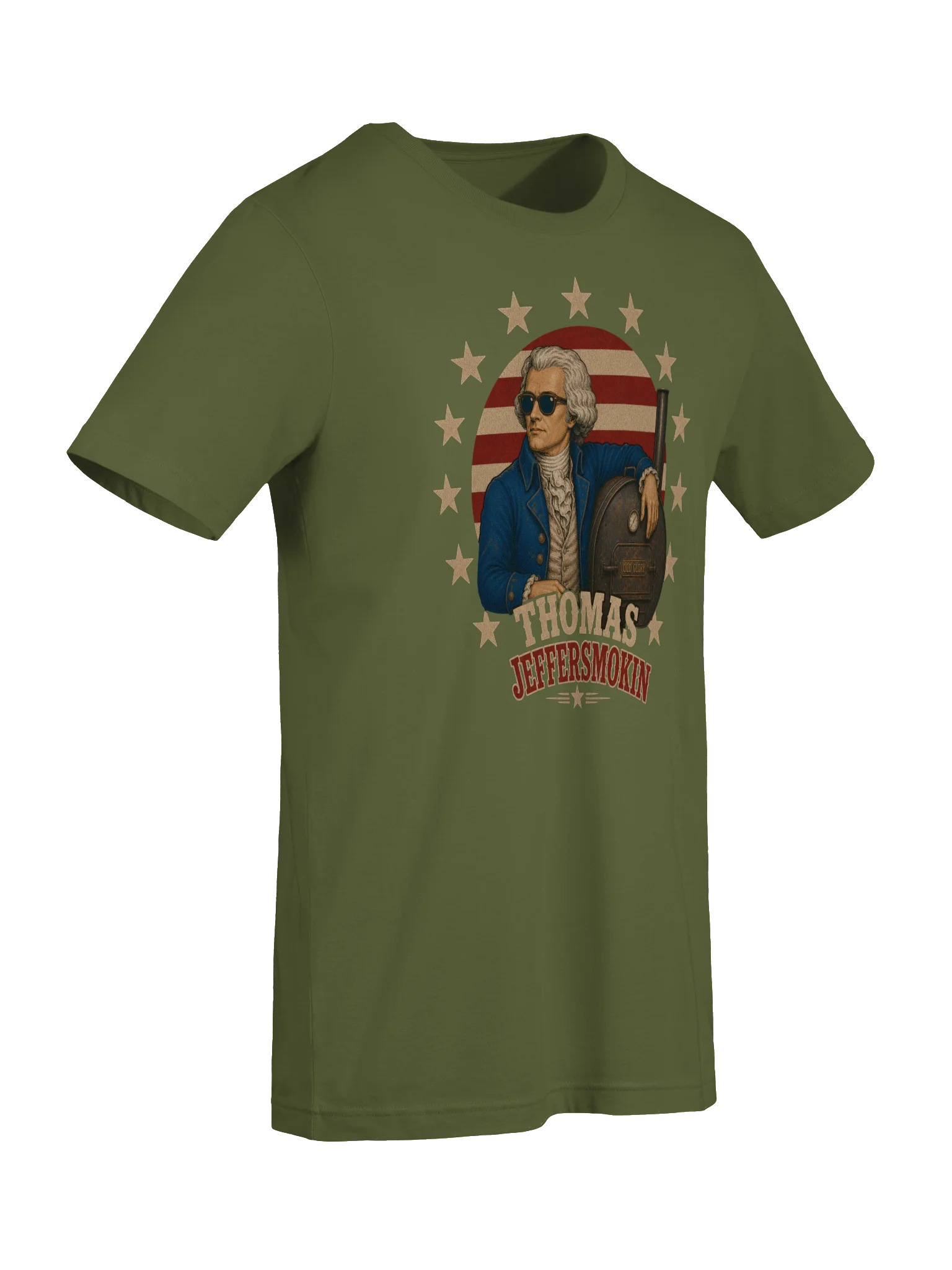 Thomas Jeffersmokin' T-Shirt | Grill Team 1776 Tee product image (27)