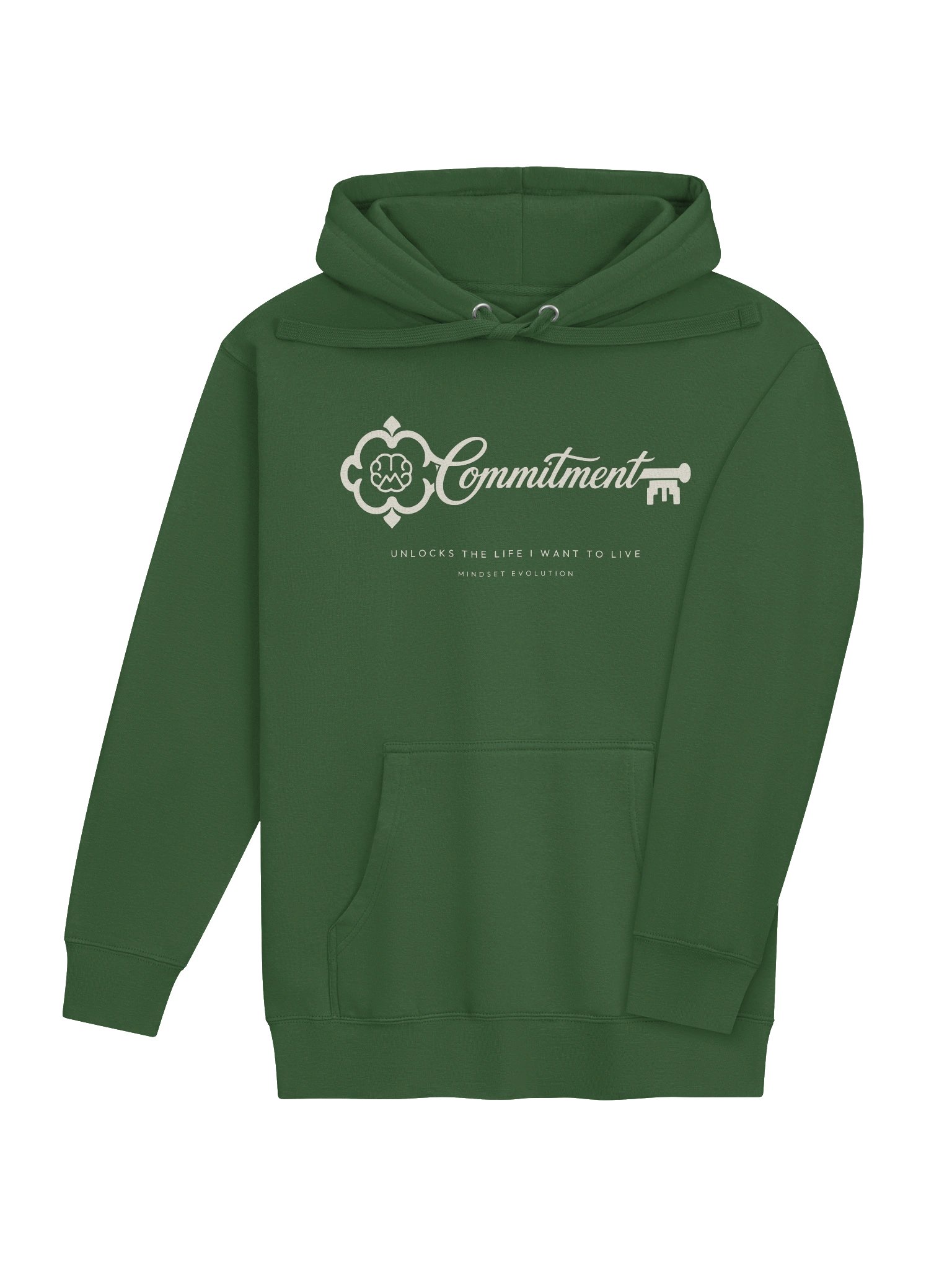 Mindset Evolution — The Commitment Hoodie (Forest Green) product image (4)
