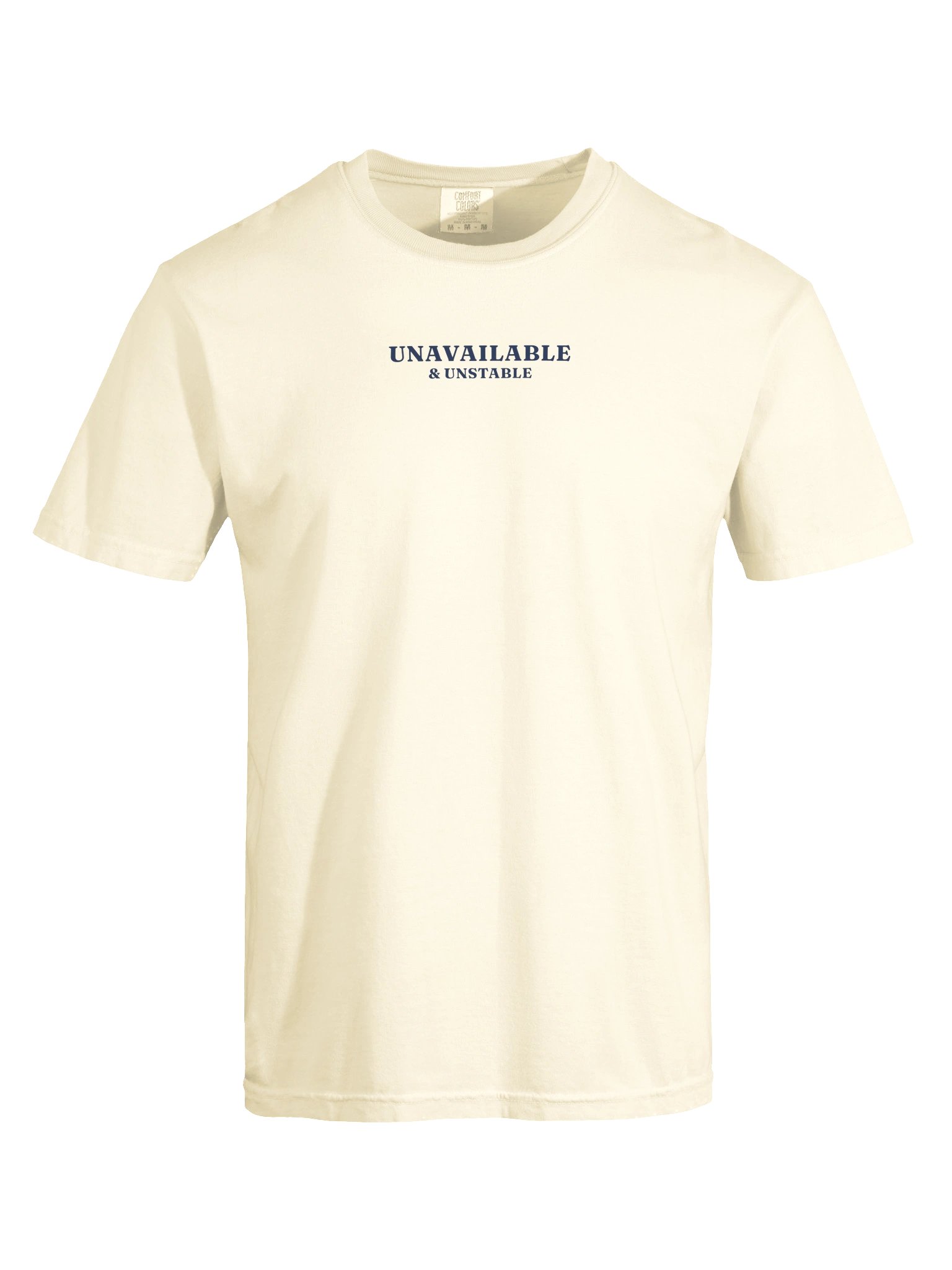 Unavailable & Unstable Tee (Ivory / Blue Jean) product image (9)