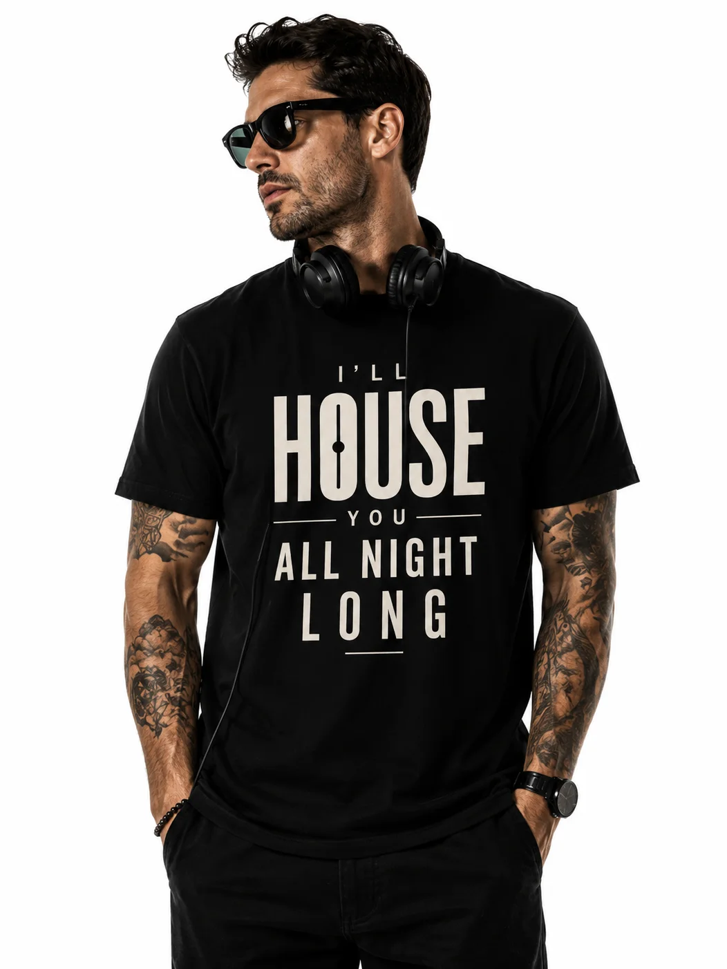 I'LL HOUSE YOU ALL NIGHT LONG TEE product image (1)