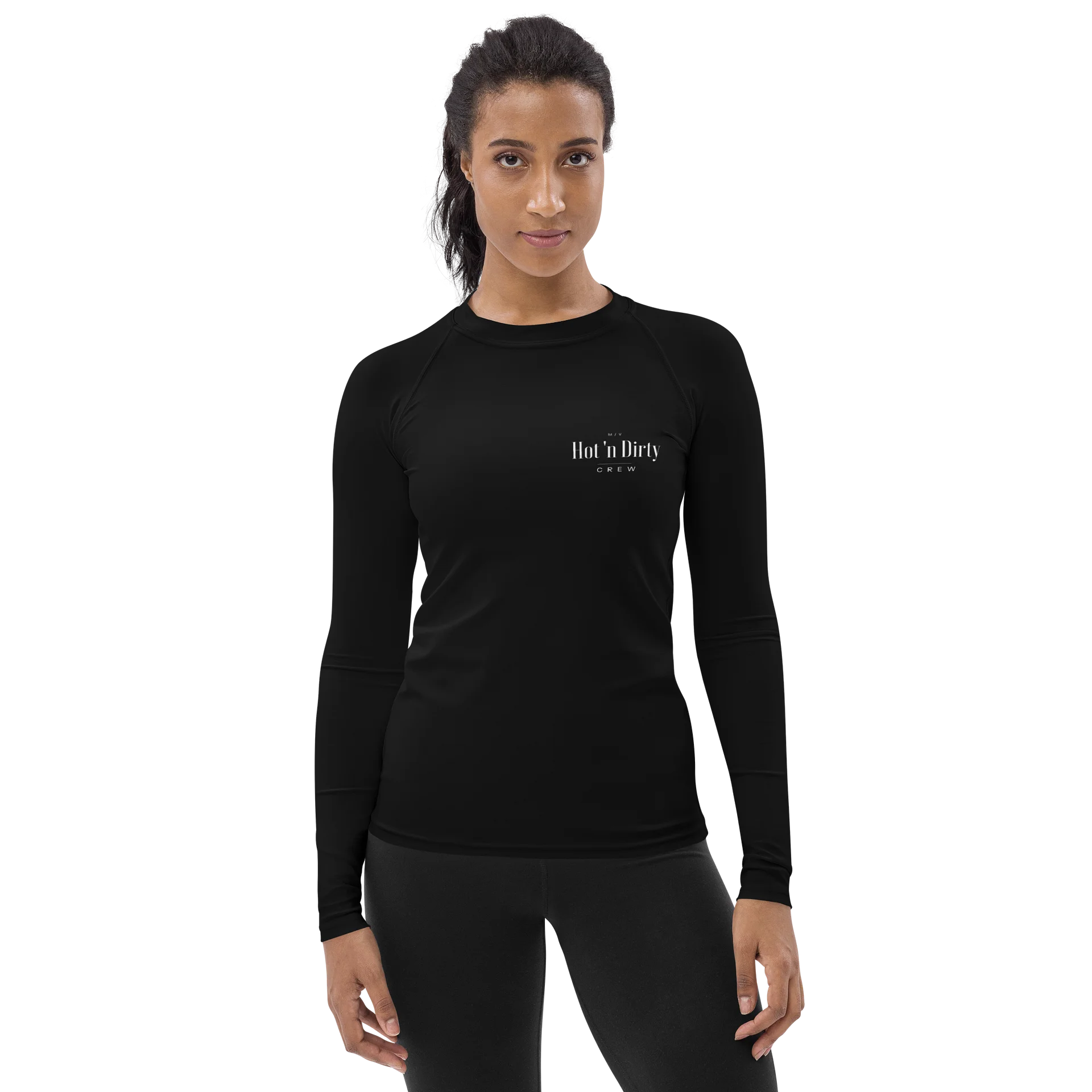Hot 'n Dirty Crew Women's Rash Guard - Near Black product image (1)