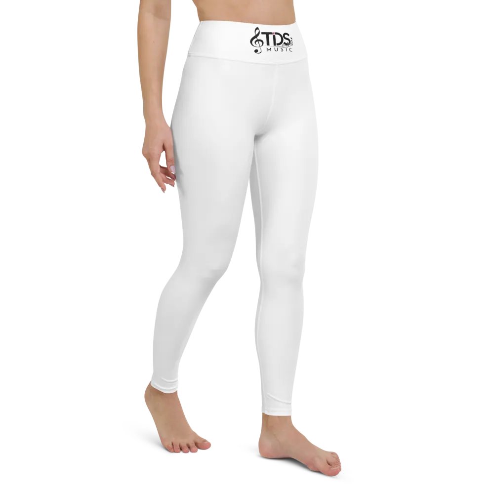 TDS Music Women's White High-Waisted Yoga Leggings product image (8)