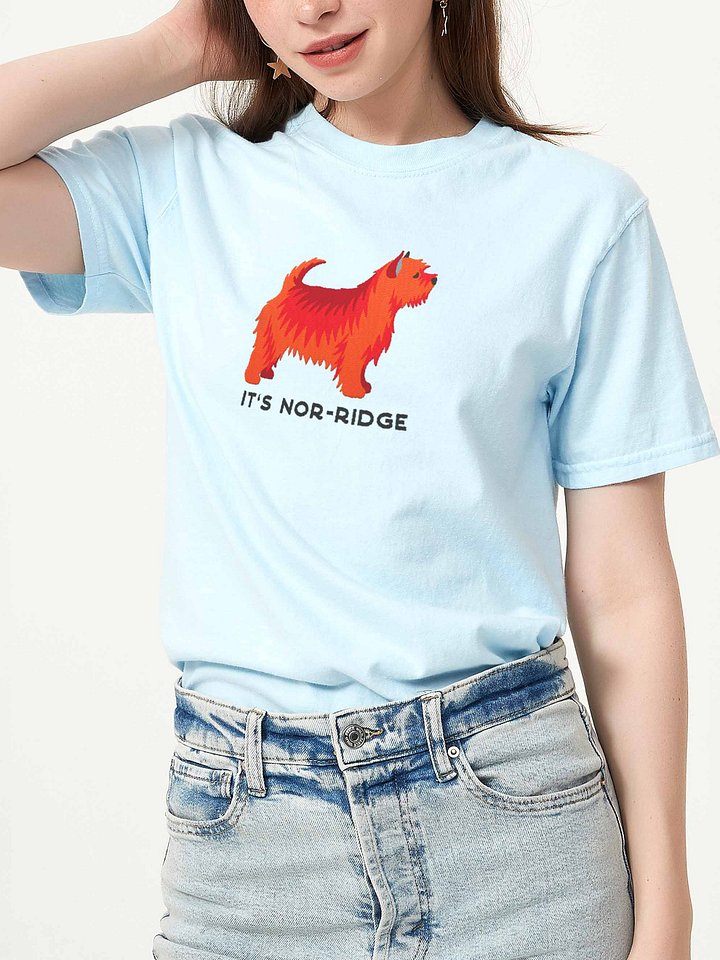 It's Nor-Ridge T-Shirt(Embroidered) of a Norwich Terrier(Red) product image (1)