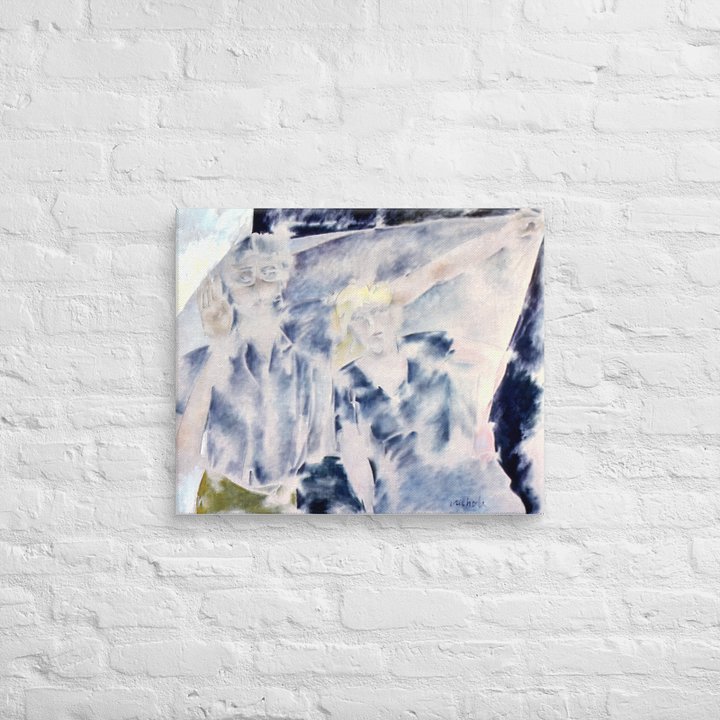 Couple with Veil (1986) on canvas (20" x 24") product image (2)