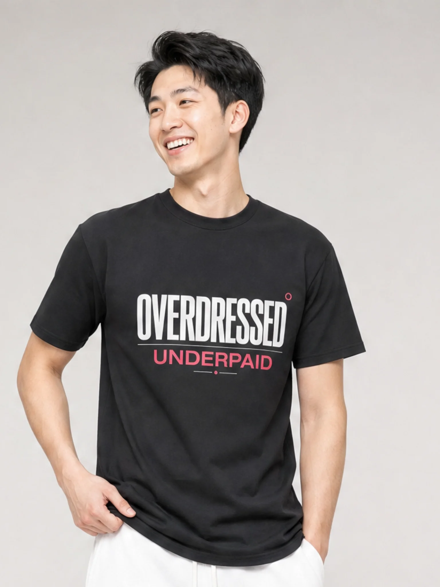 Overdressed Underpaid Graphic T-Shirt product image (1)