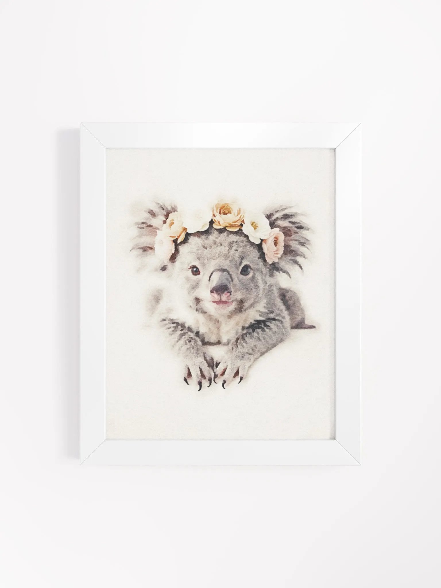 Royal Koala Floral Crown Poster product image (129)