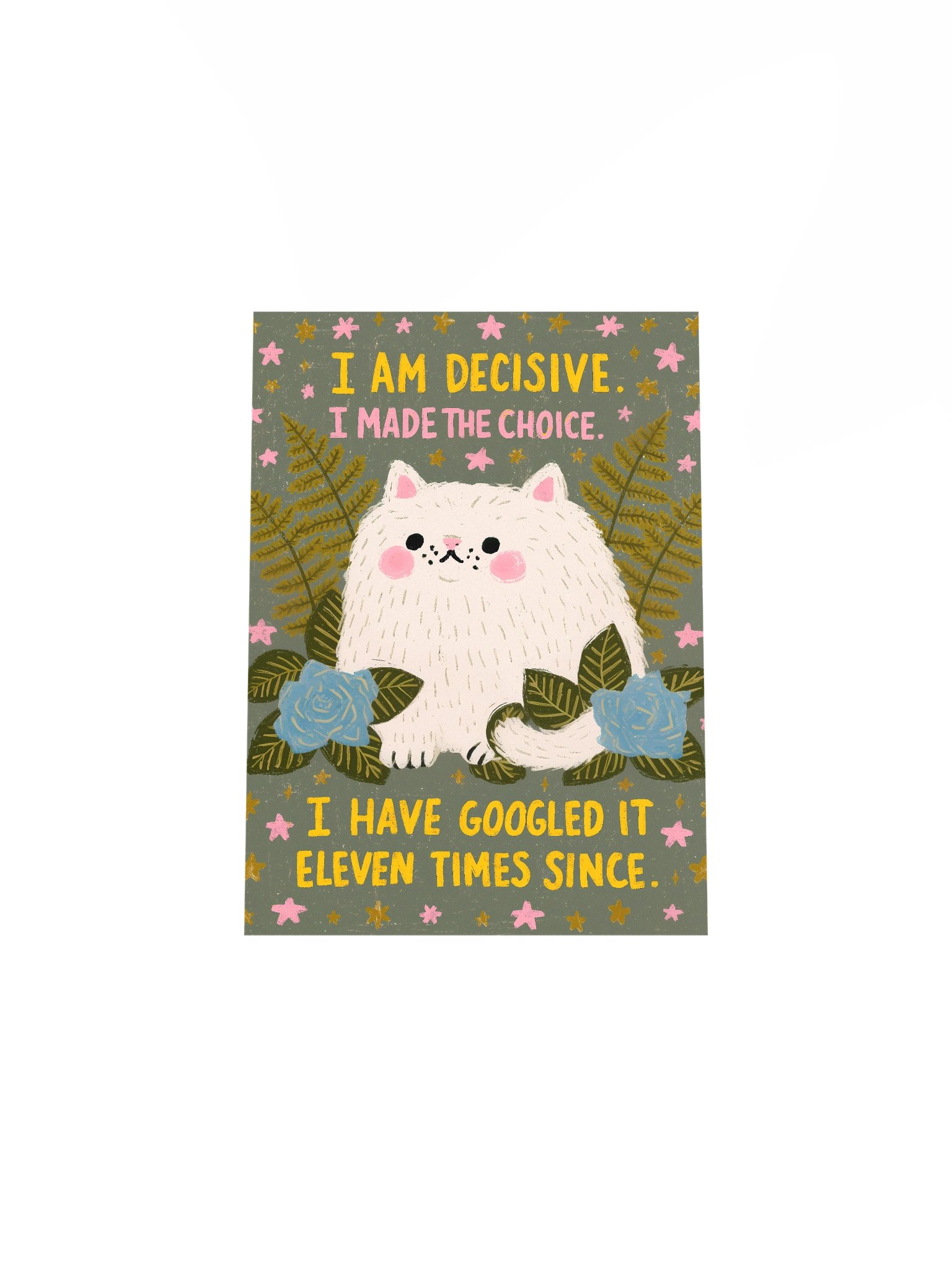 Decisive Cat Meme Poster product image (32)