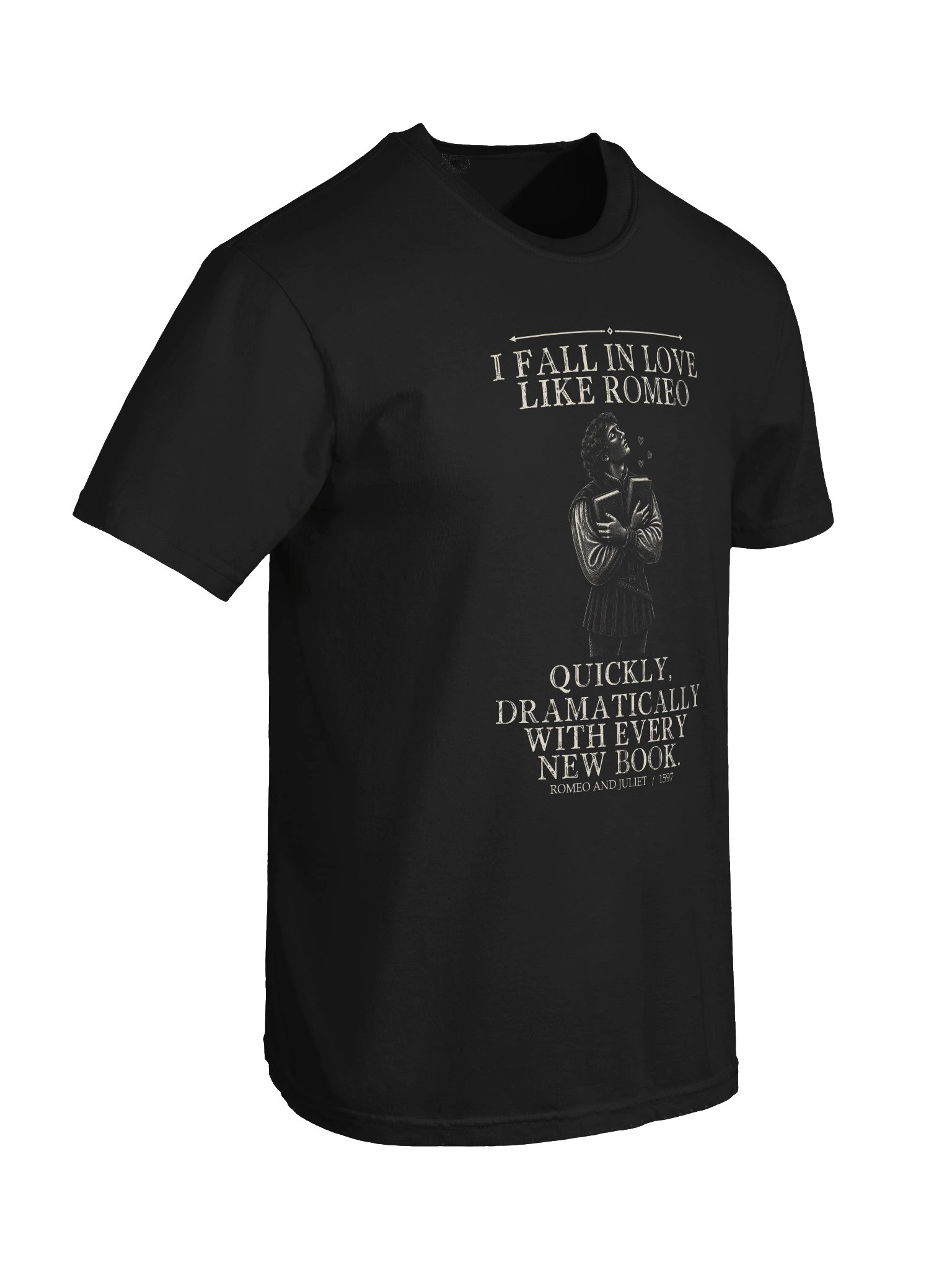 Love Every Book -- Romeo and Juliet Tee (Dark) product image (31)