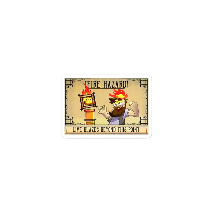 'Fire Hazard' Die-Cut Magnet product image (1)