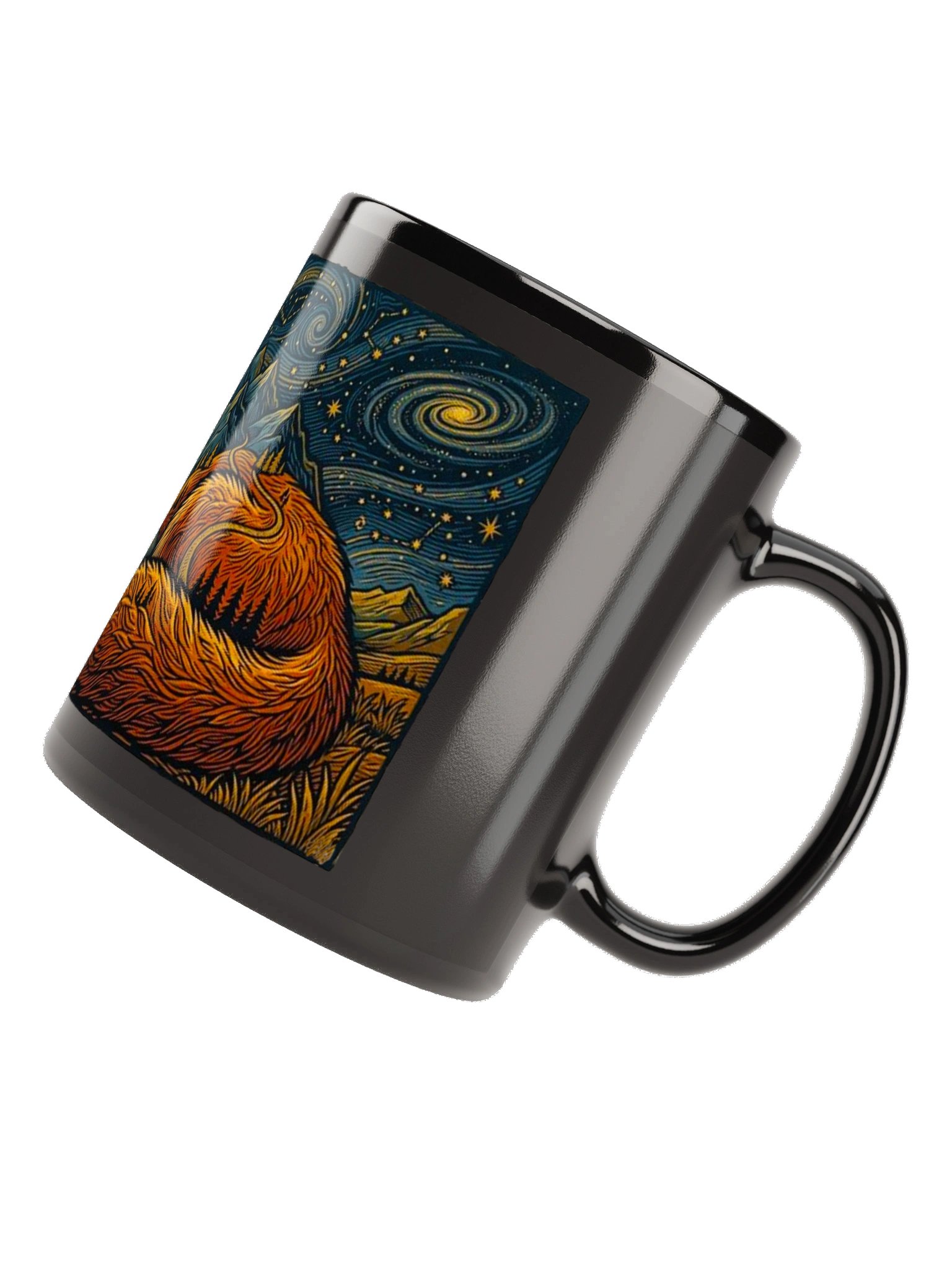 Cosmic Celestial Fox Starry Sky Wildlife Coffee Mug product image (11)