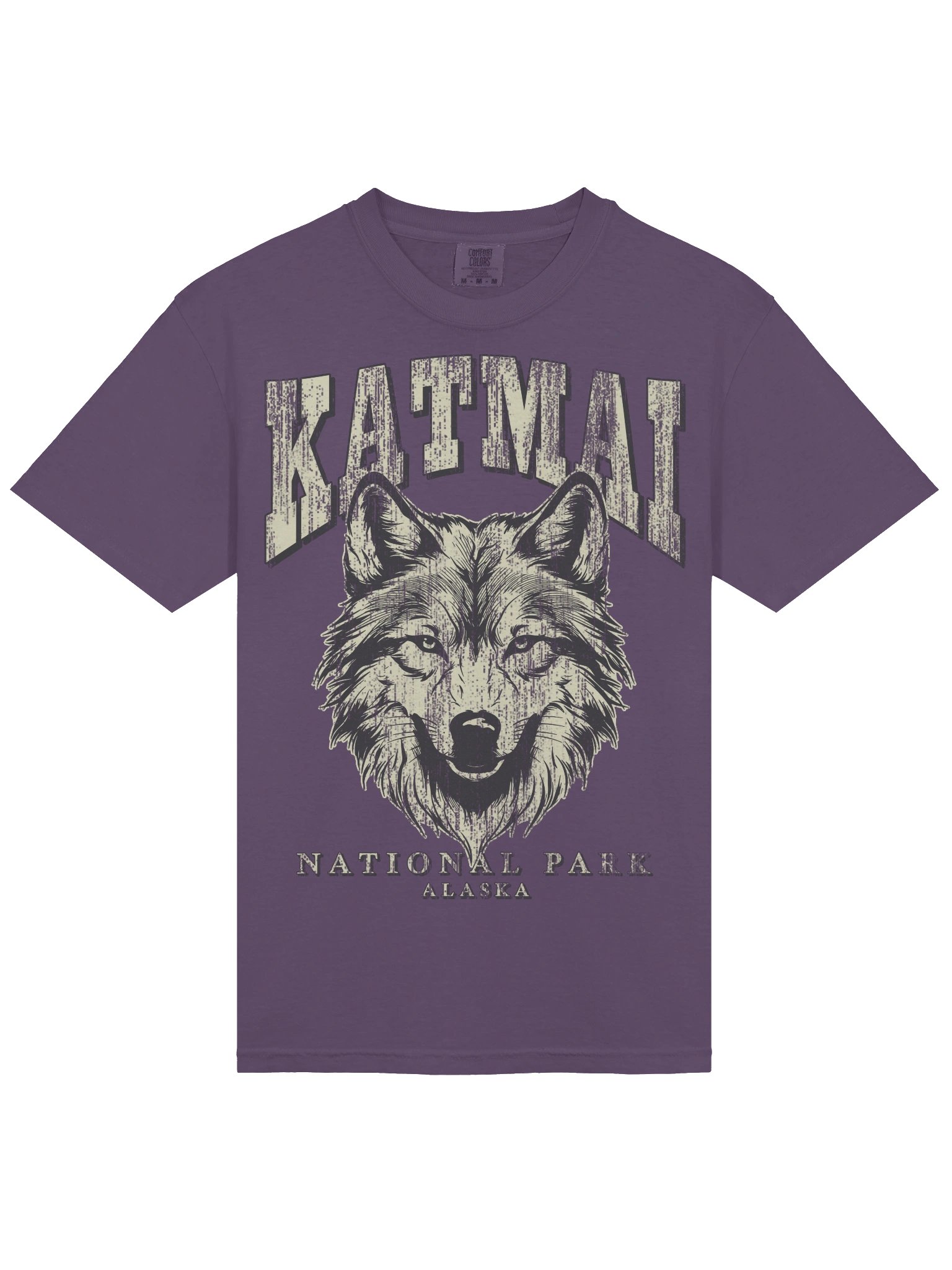 Katmai National Park Shirt – Vintage Wolf Graphic Tee Alaska Wilderness product image (7)