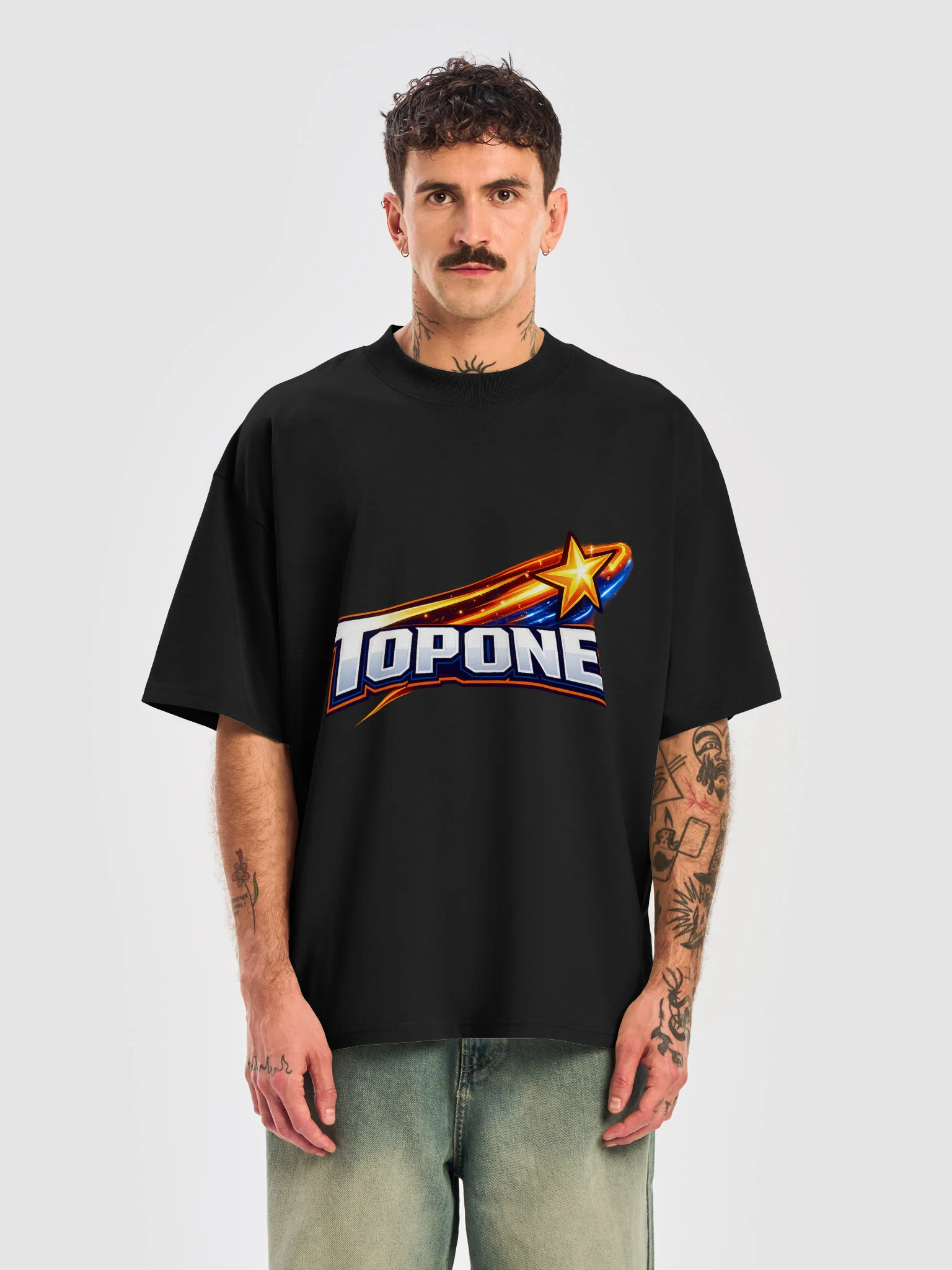 OVERSIZED TOPONE SHOOTING STAR TEE product image (5)