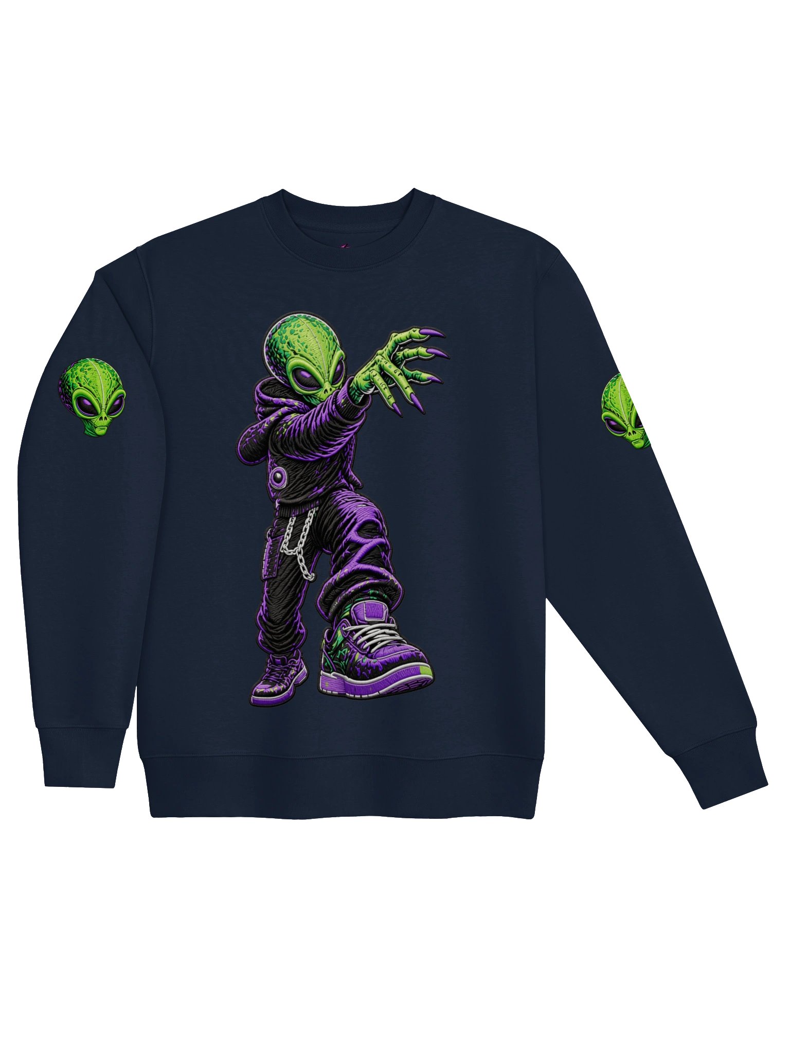 Neon Purple Bliss Crew Heavyweight product image (3)