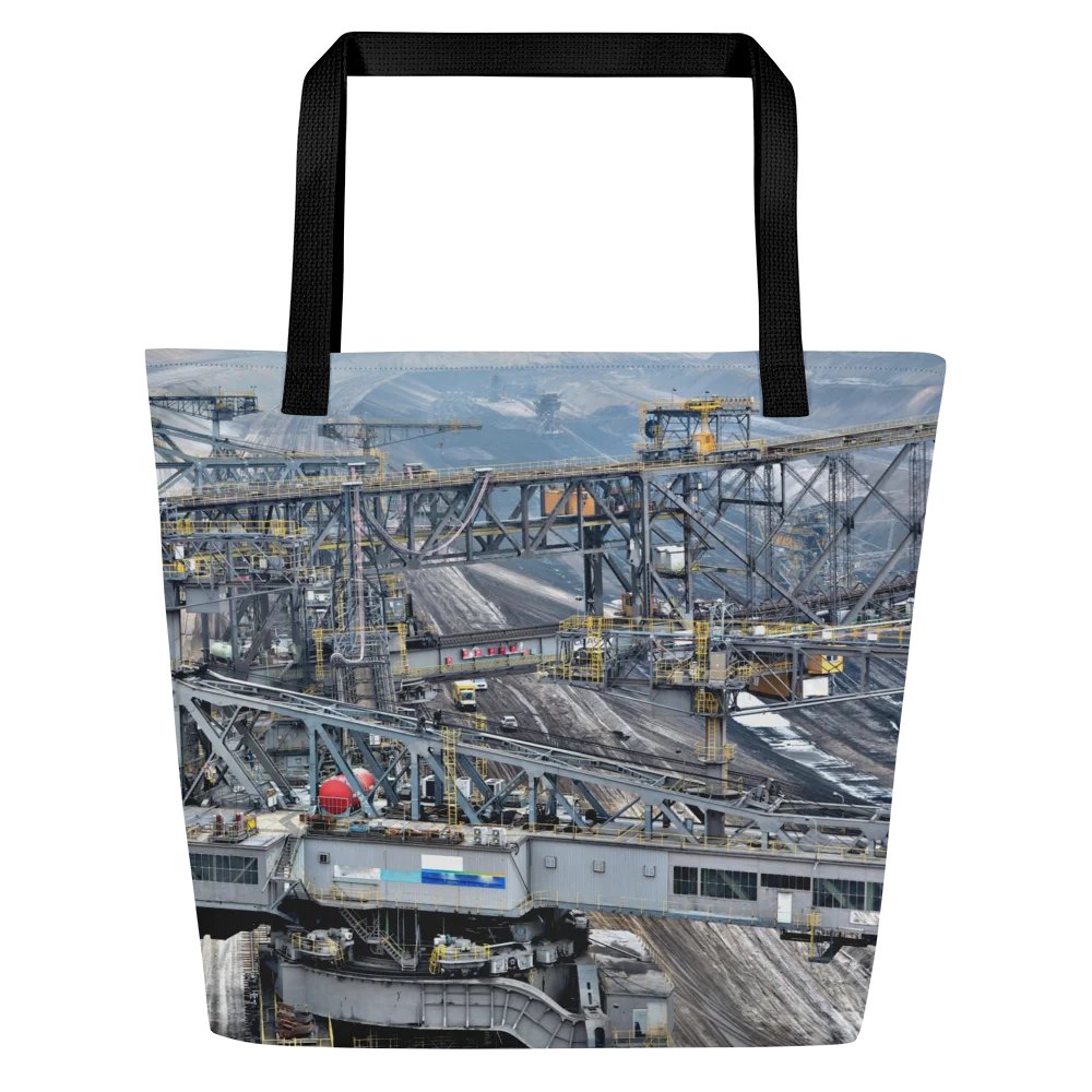 Large tote bag - Brown coal mining conveyors bridge product image (2)