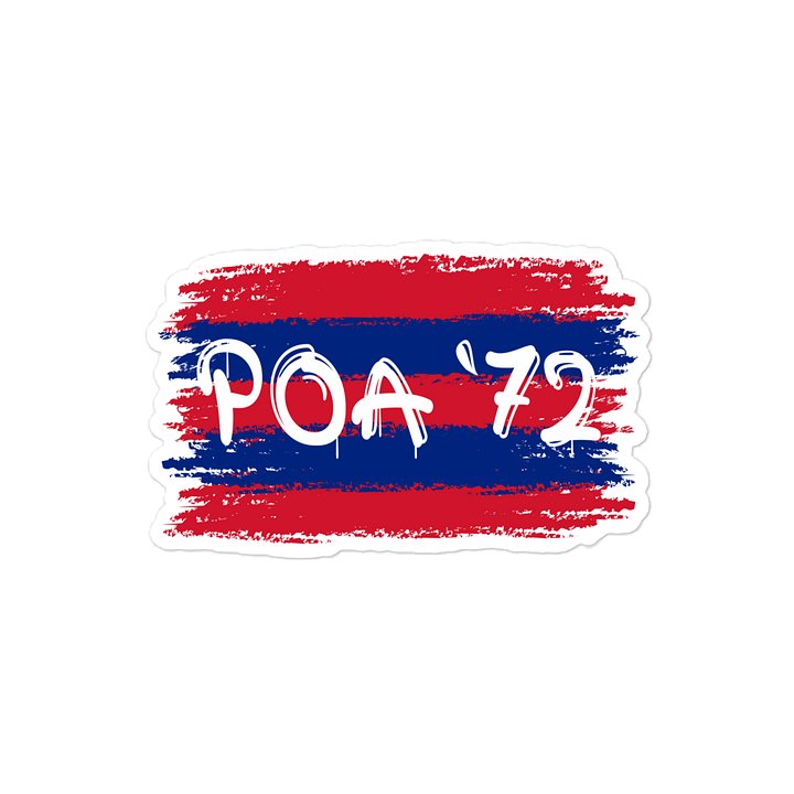 POA 72 Patriotic Paint-Style Kiss Cut Sticker product image (2)