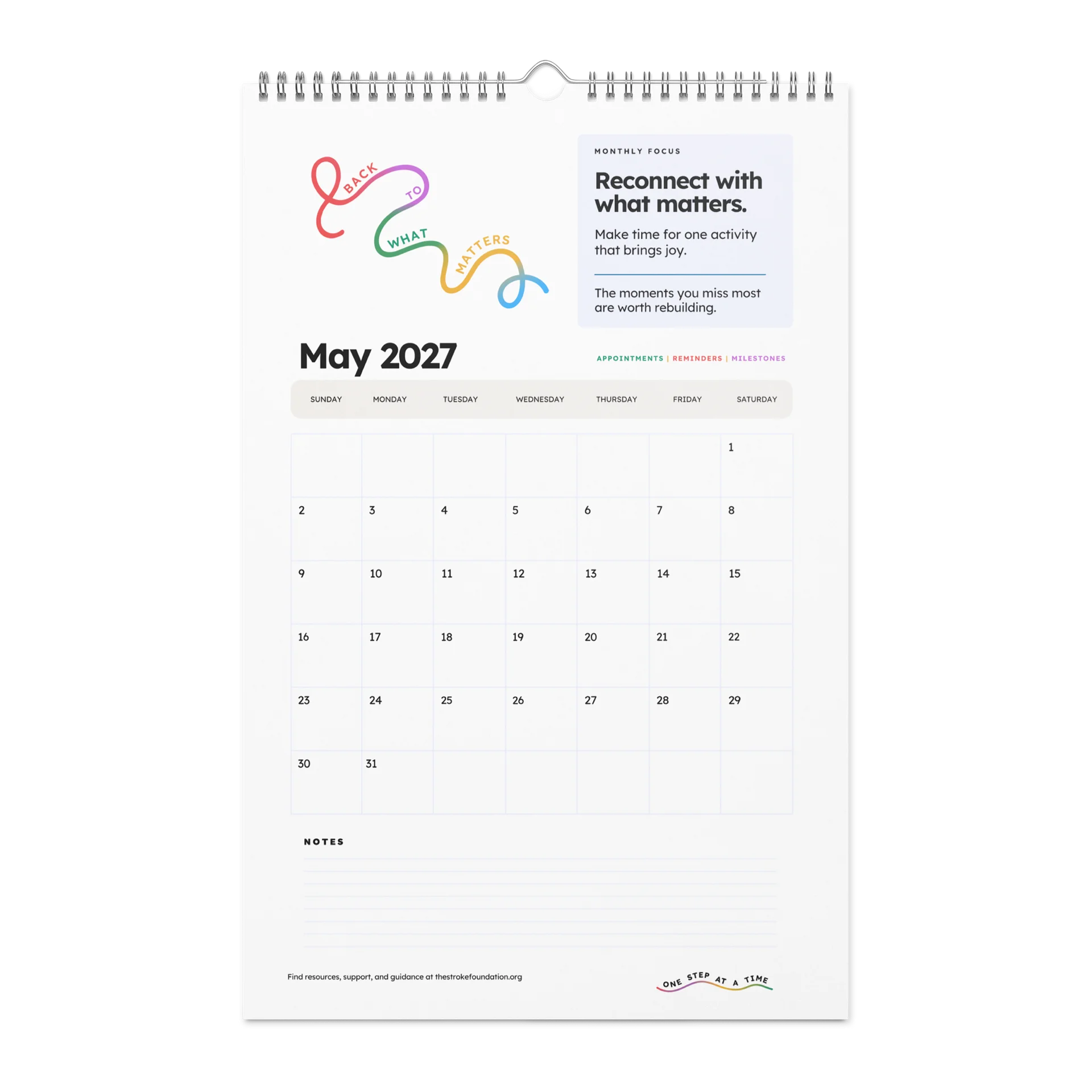 Back to What Matters — 2027 Wall Calendar product image (6)
