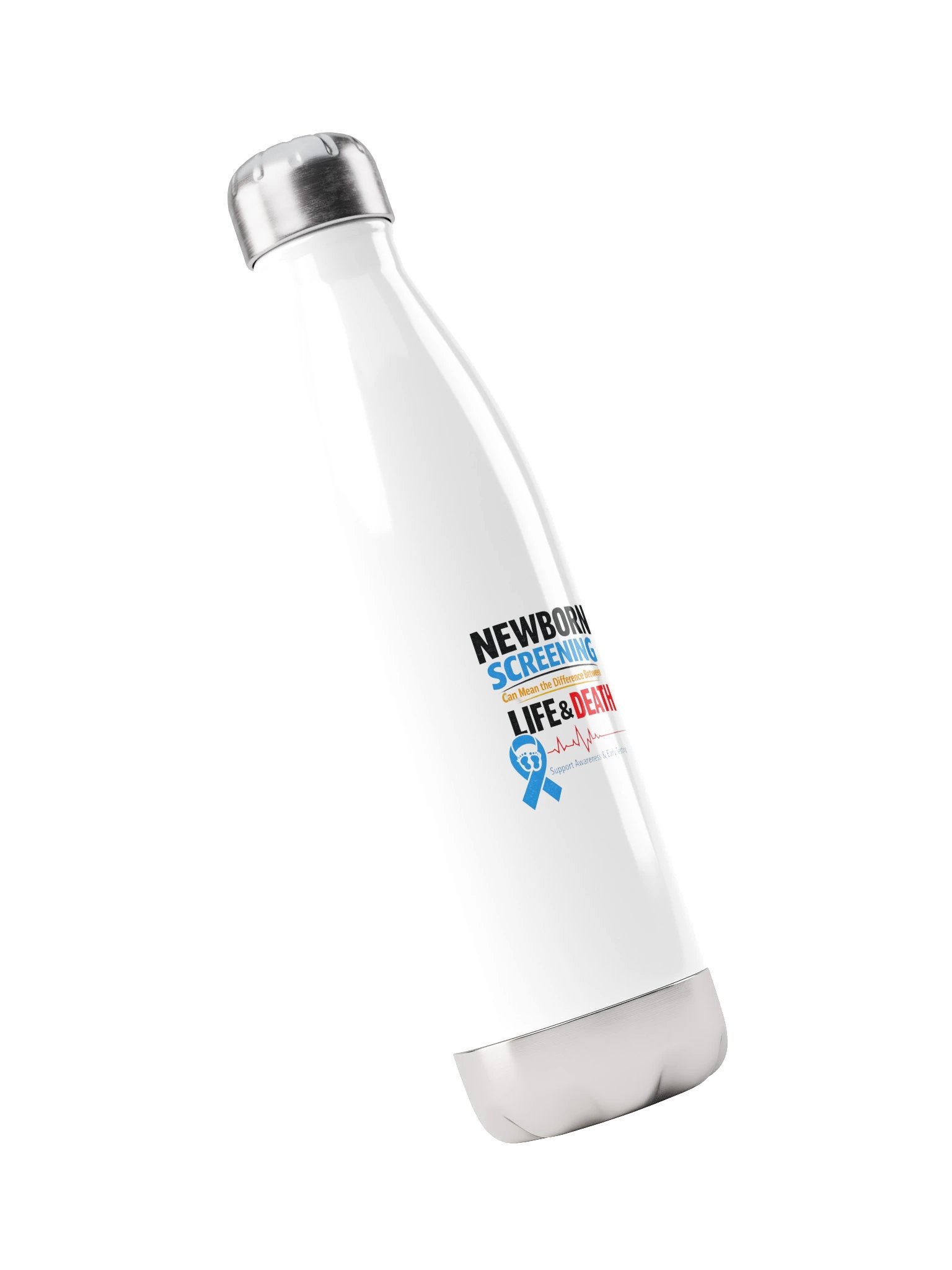 Newborn Screening Stainless Steel Water Bottle product image (3)