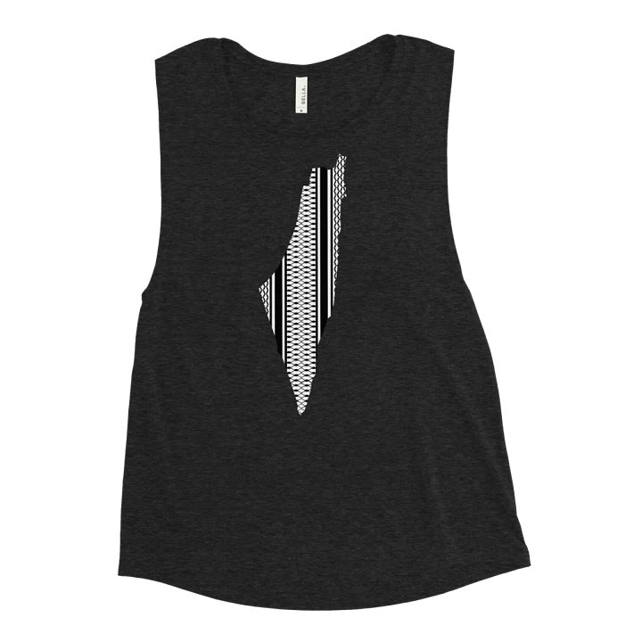 Kuffiyeh Palestine Fitted Flowy Muscle Tank product image (2)
