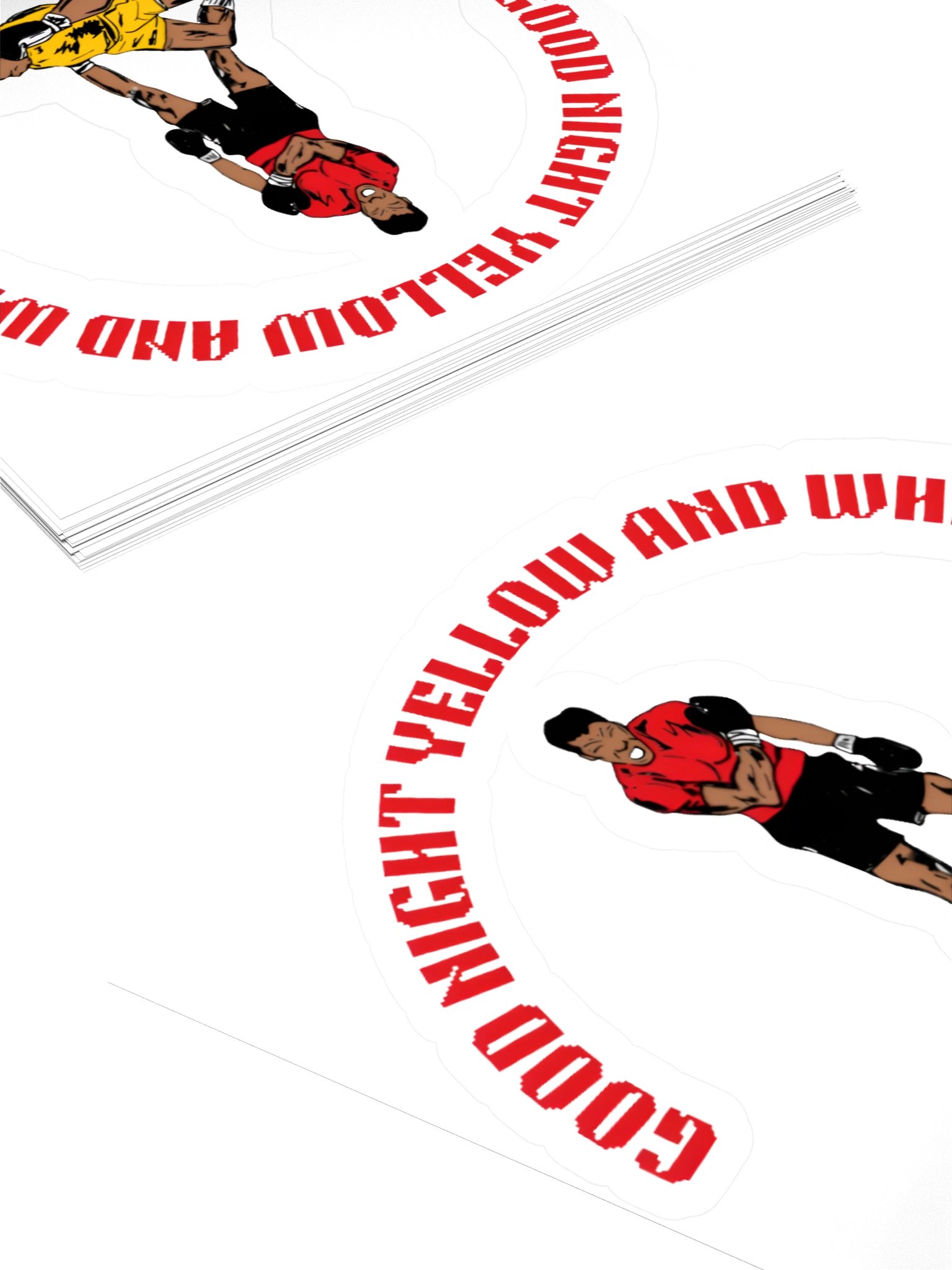 Good Night Yellow and White Sticker product image (8)