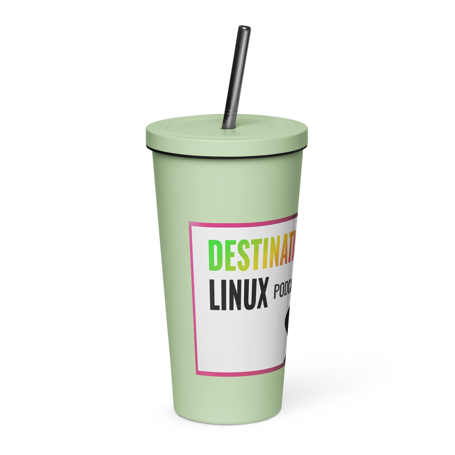 Destination Linux Insulated Tumber with Straw! product image (4)